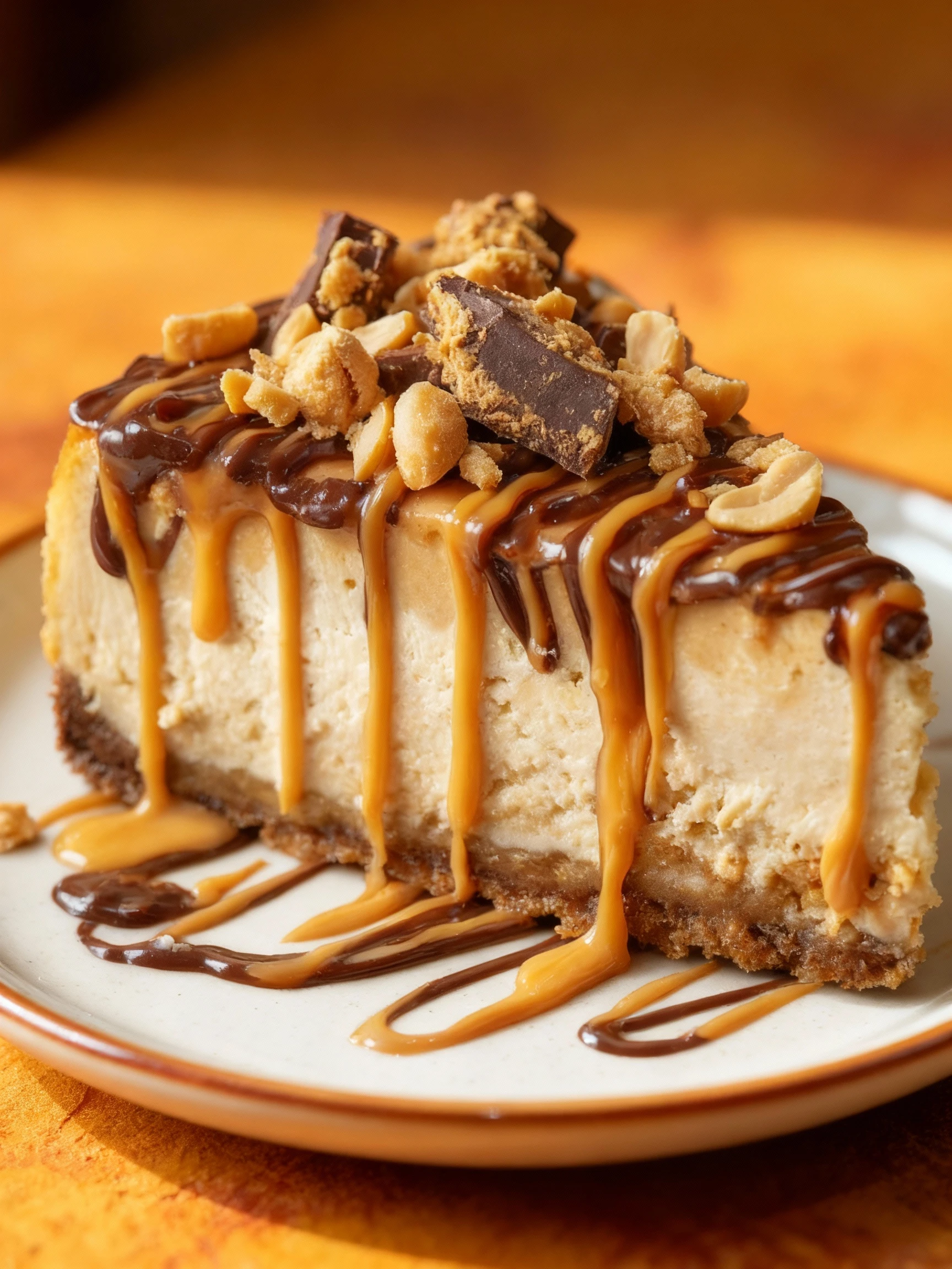 Peanut Butter Cheesecake This creamy Peanut Butter Cheesecake is a dessert lovers dream smooth, rich, and loaded finished