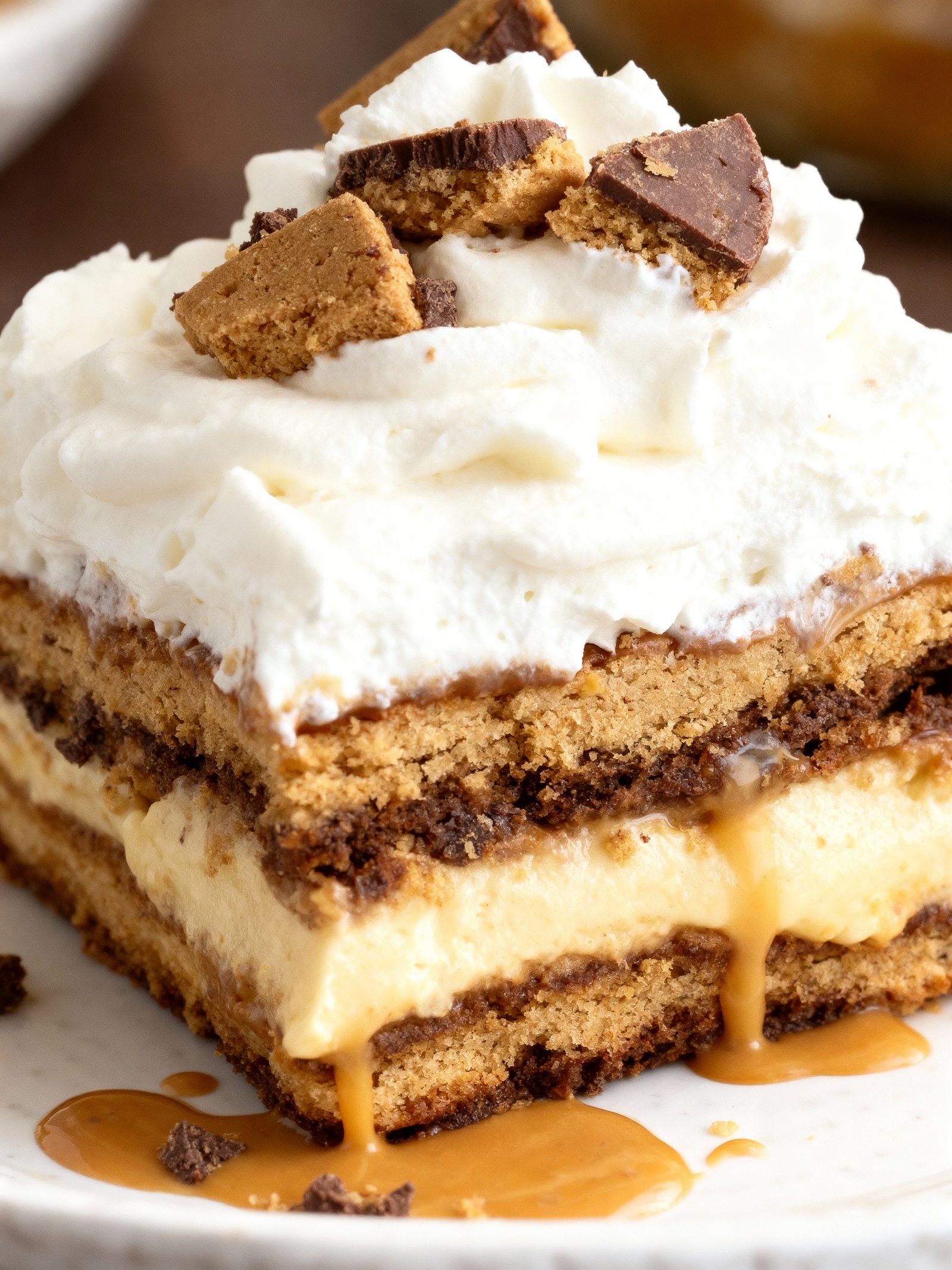 Peanut Butter Cookie Lasagna finished