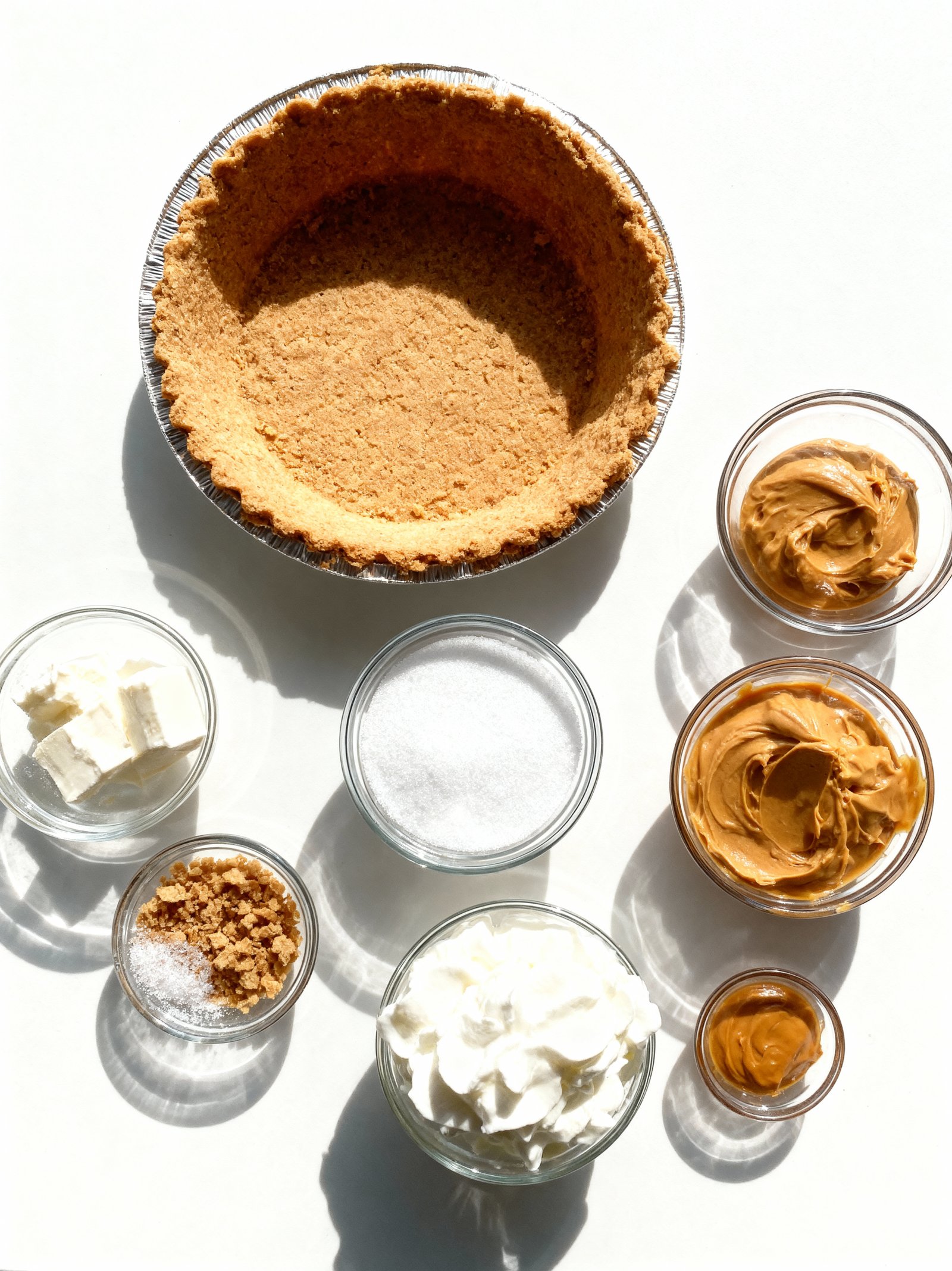 Peanut Butter Pie ingredients