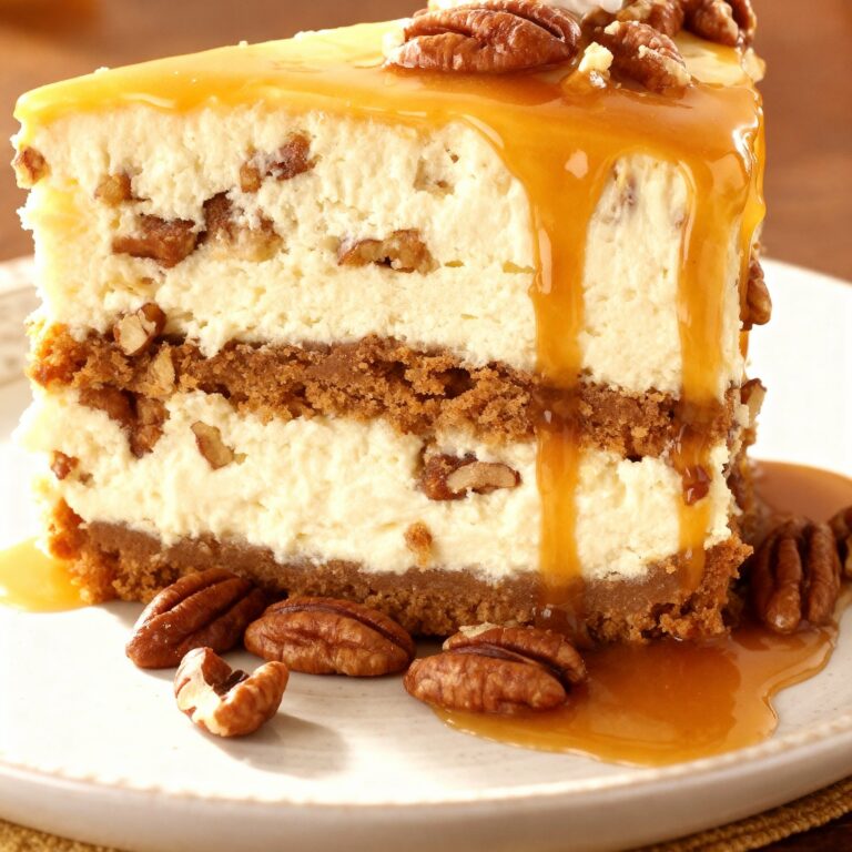 Easy Caramel Pecan Cheesecake Recipe
