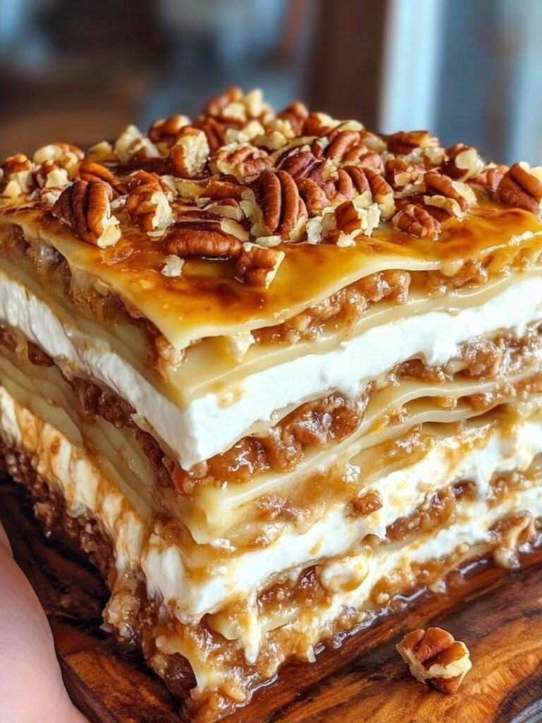 No-Bake Pecan Pie Lasagna Recipe