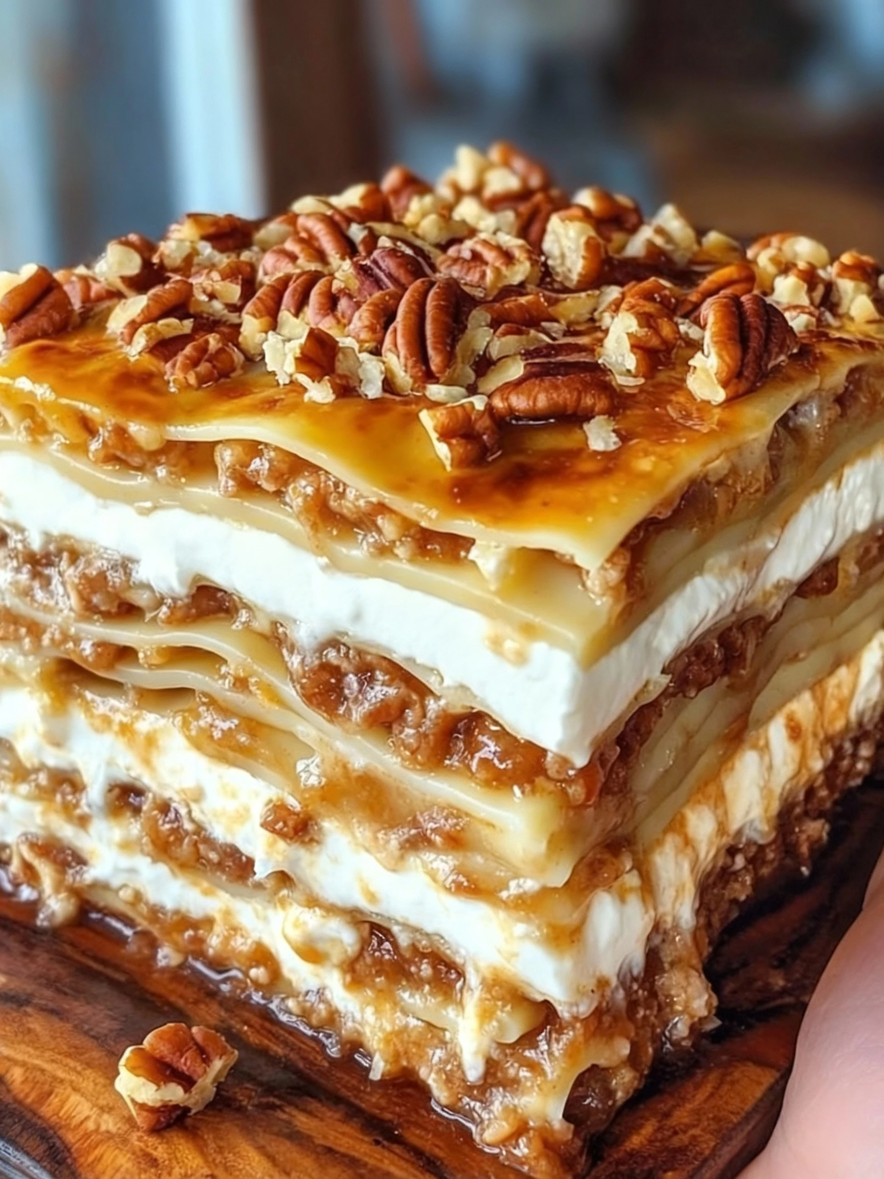 Pecan Pie Lasagna finished