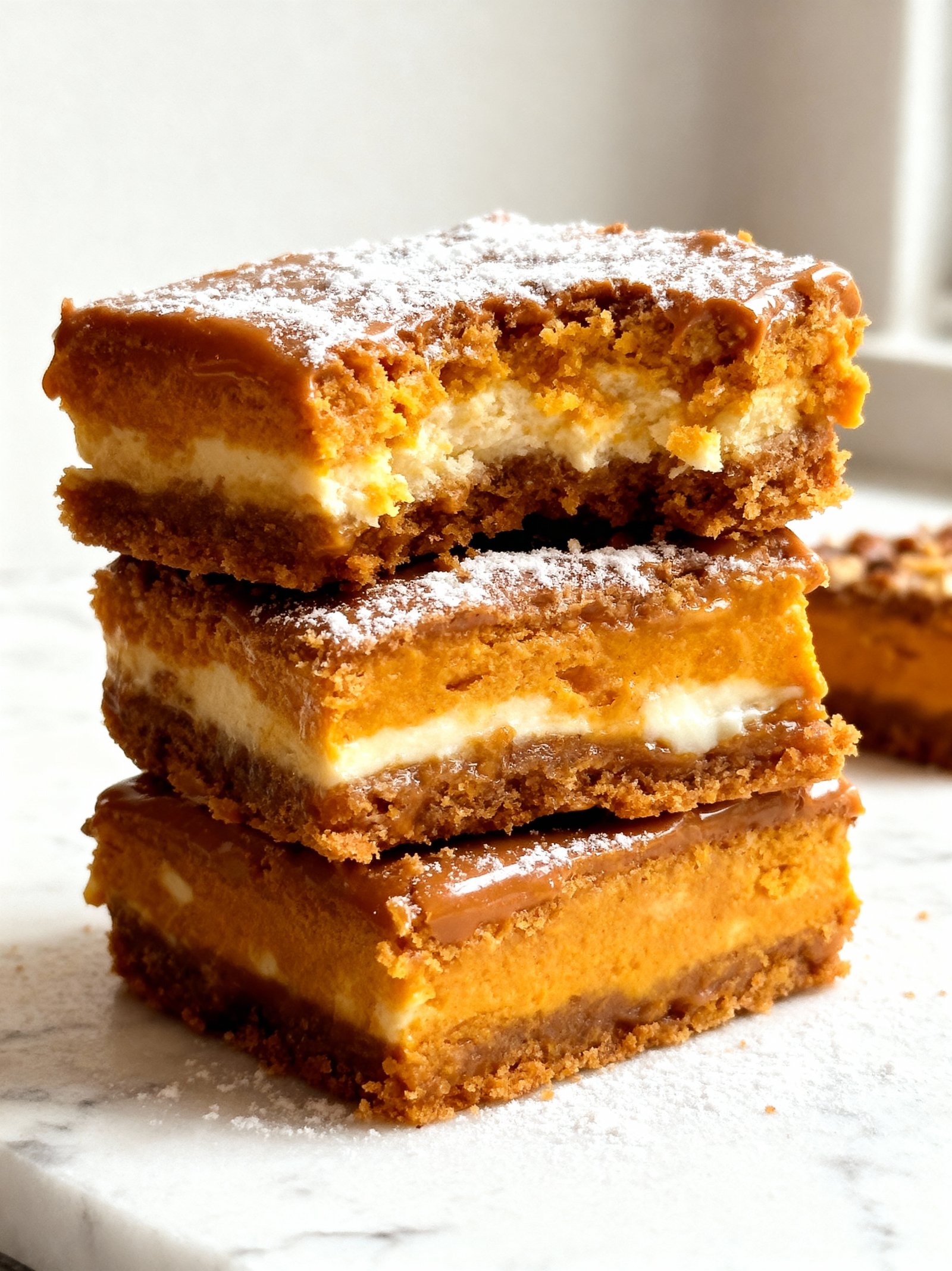 Pumpkin Cheesecake Heaven Bars finished