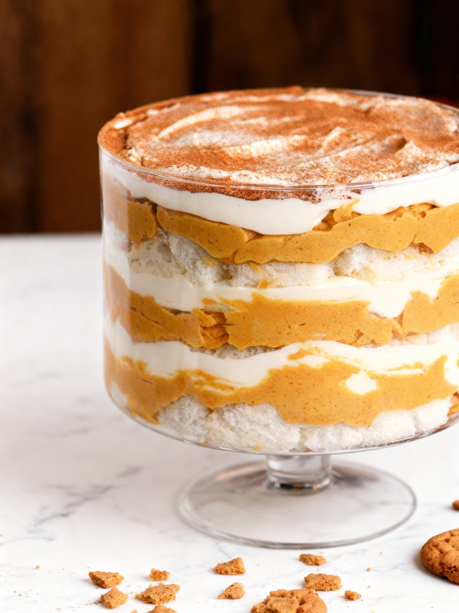 Pumpkin Cheesecake Trifle finished