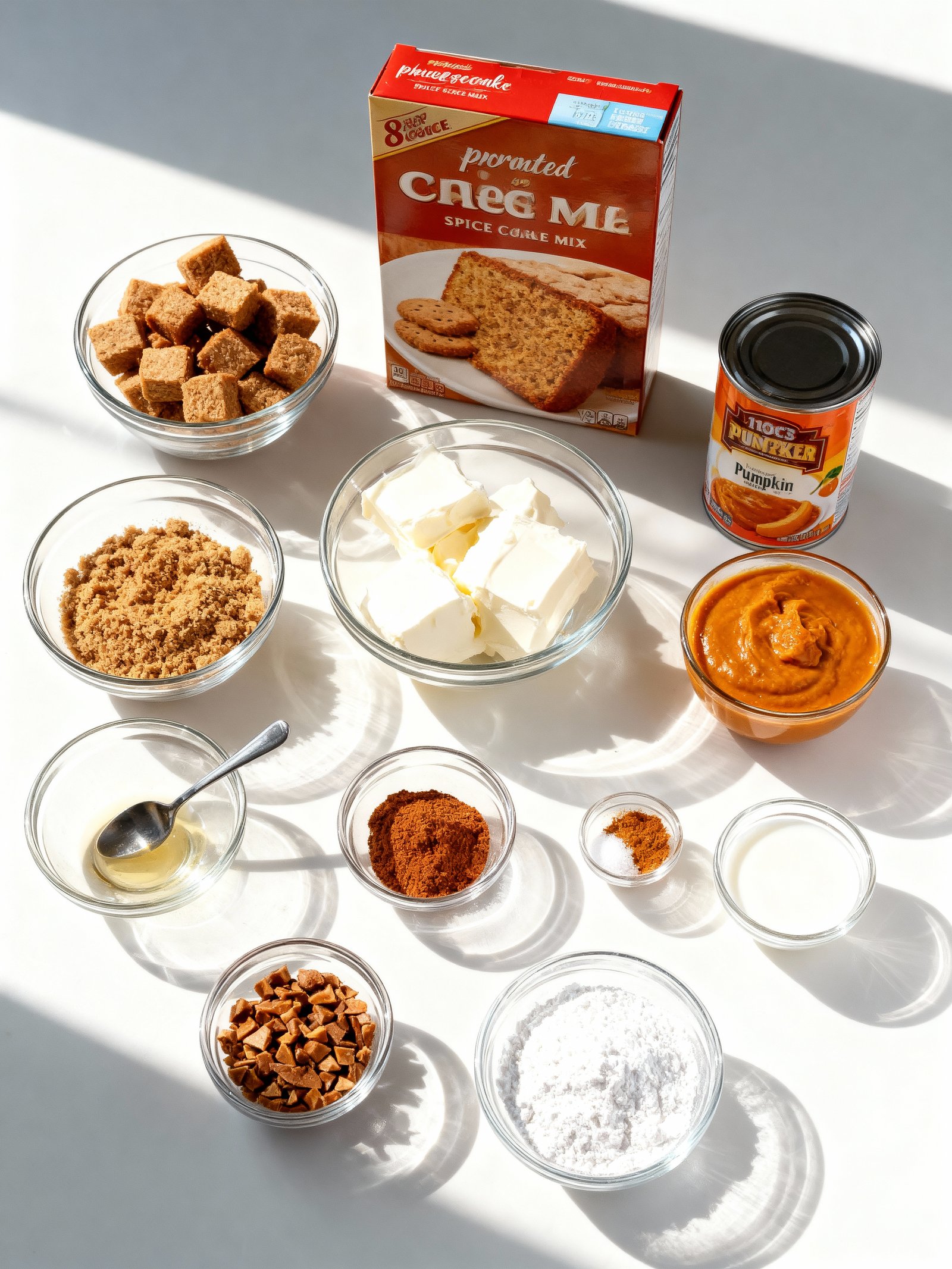 Pumpkin Cheesecake Trifle ingredients