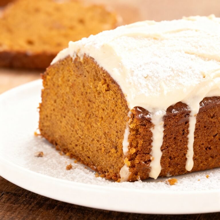 Pumpkin Loaf with Cream Cheese Frosting Recipe