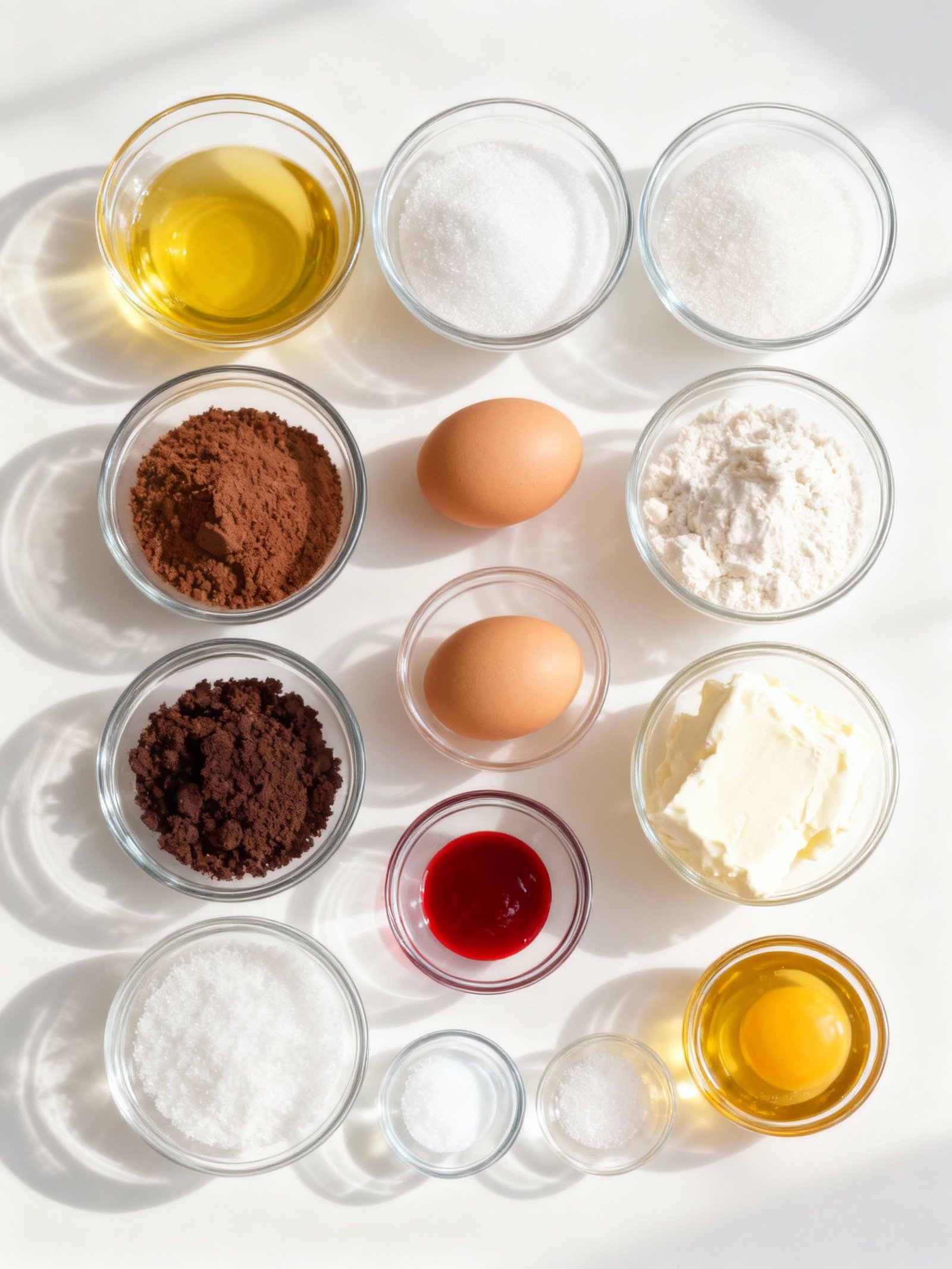 Red Velvet Cheesecake ingredients