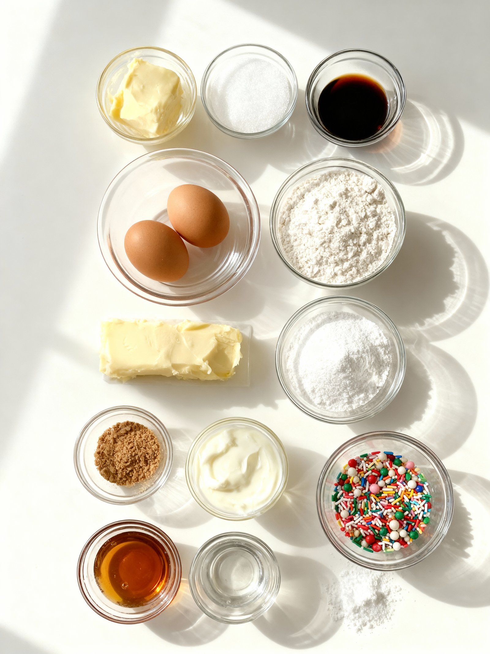 Soft Christmas Cookies ingredients