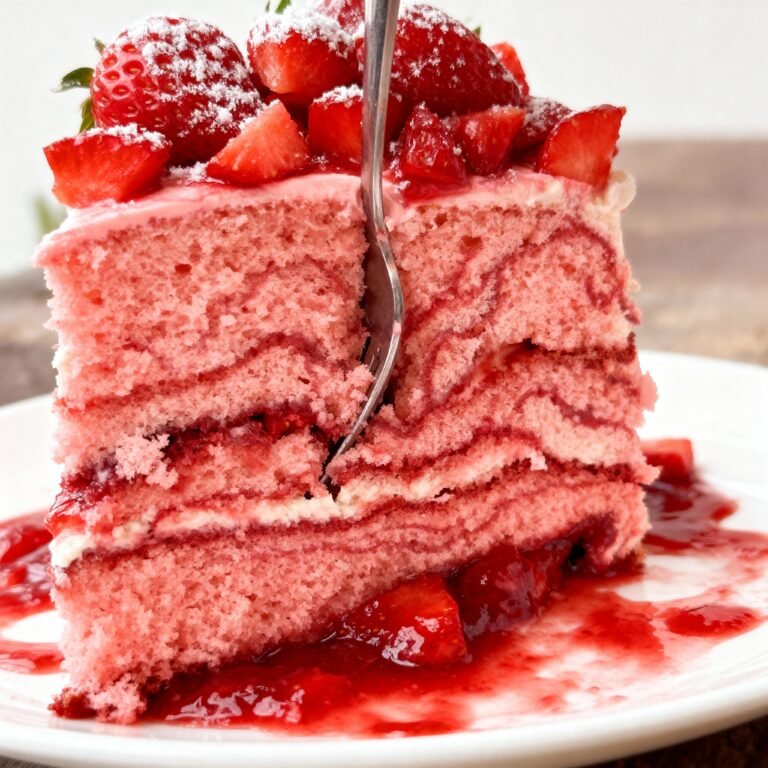 Strawberry Earthquake Cake Recipe