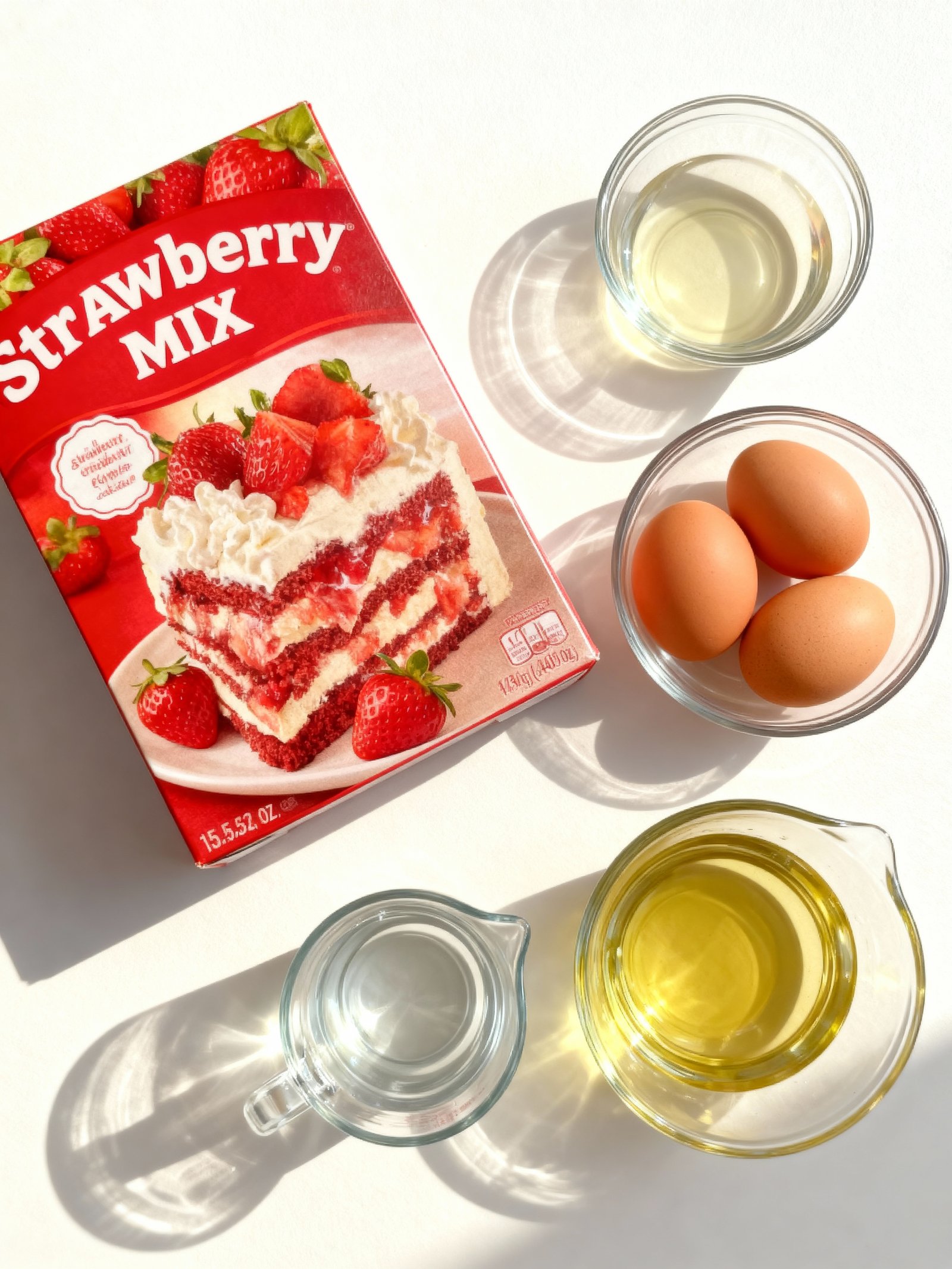 Strawberry Earthquake Cake ingredients