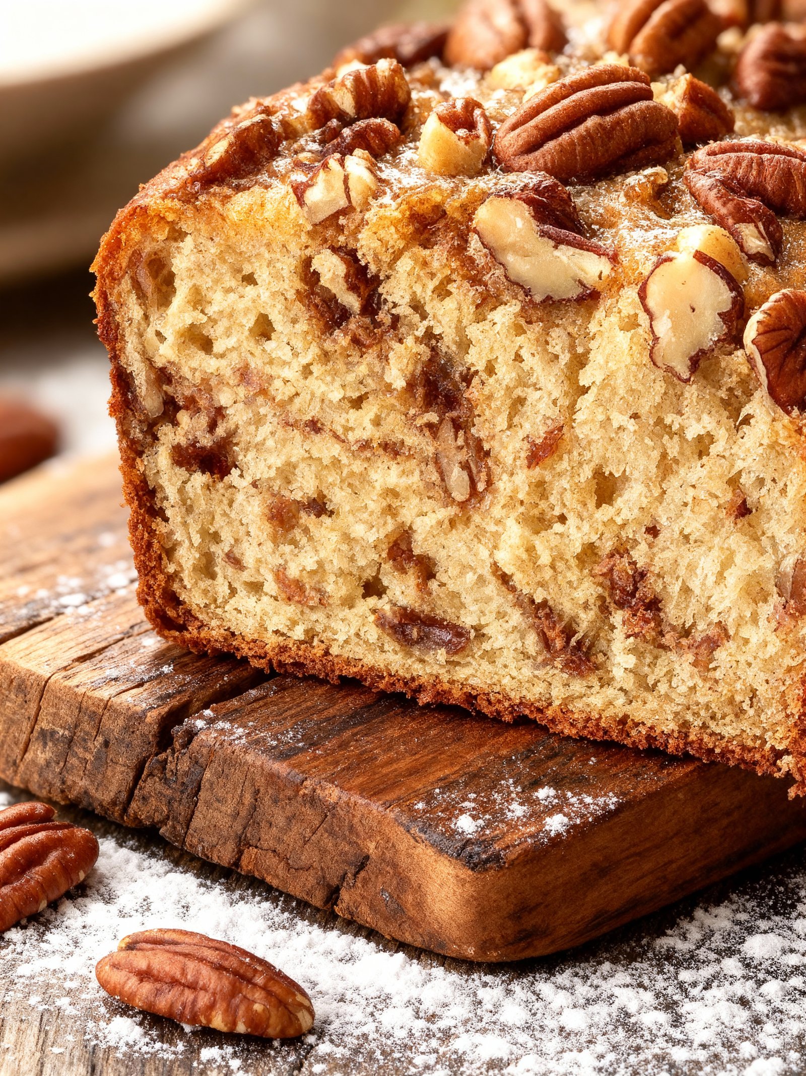 Sweet Alabama Pecan Bread finished