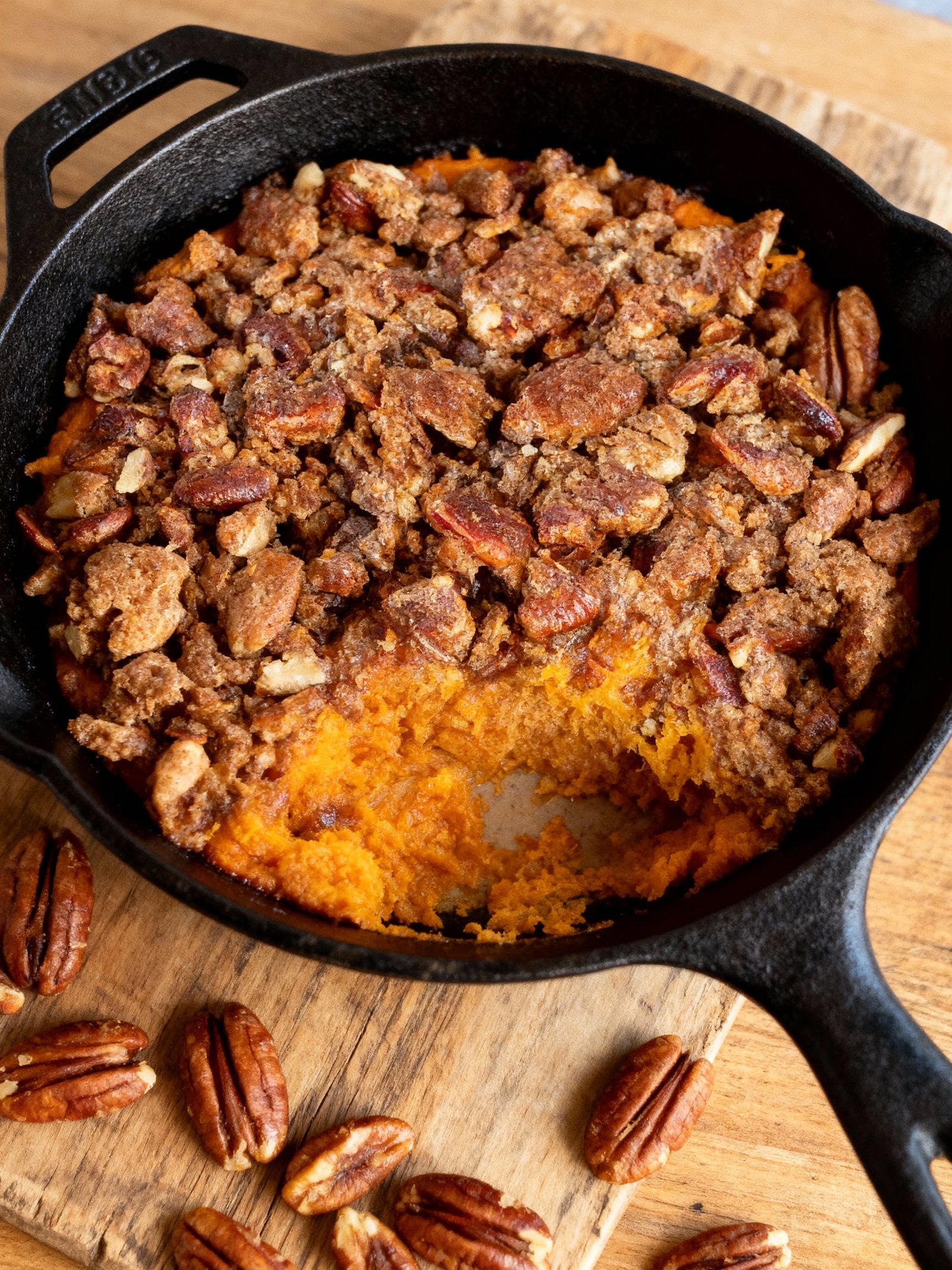Sweet Potato Casserole Recipe finished