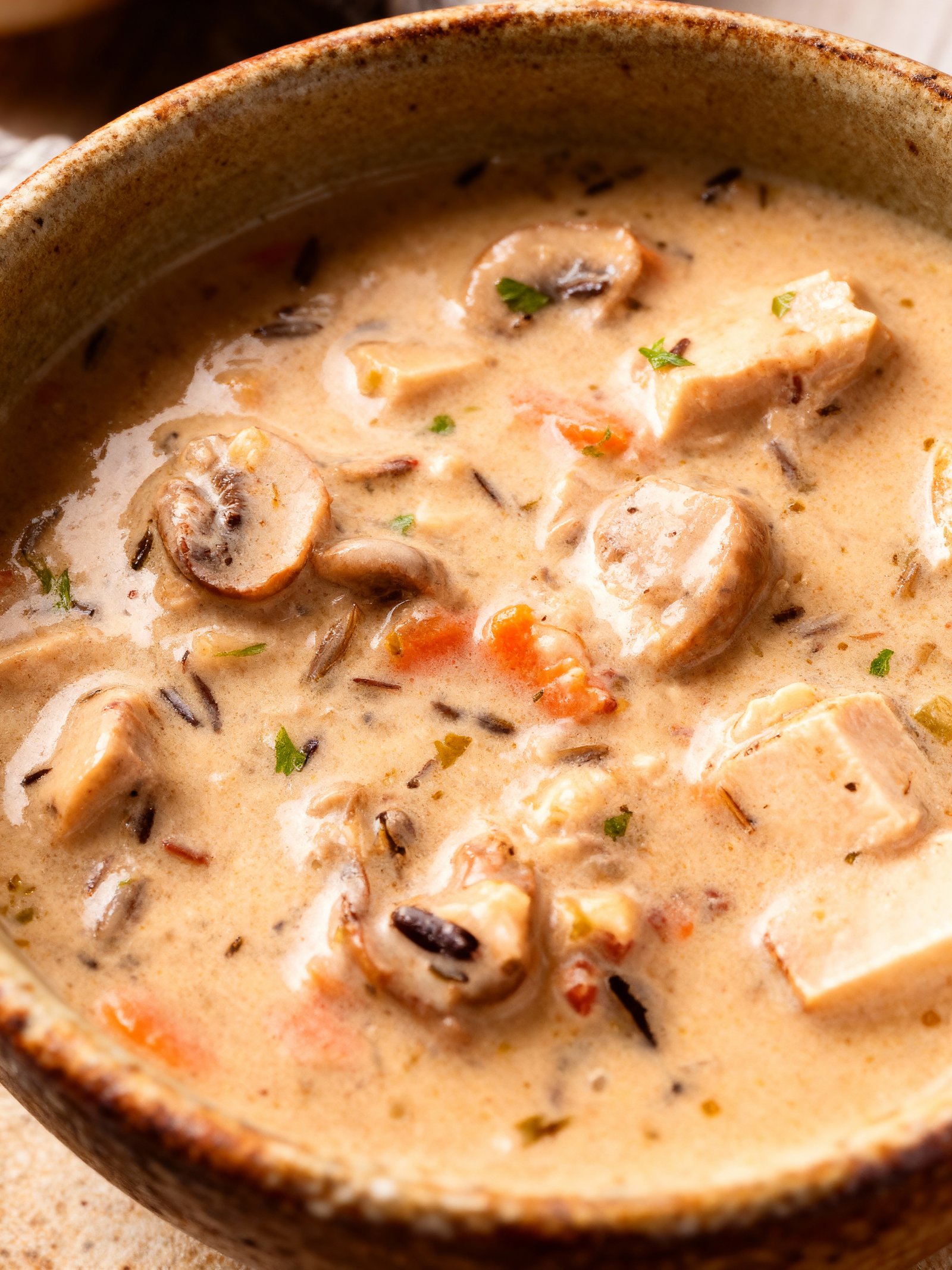 Turkey Wild Rice Soup finished