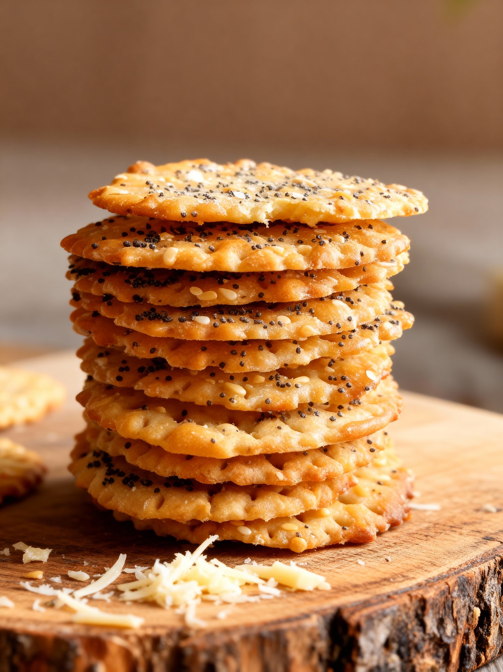 Black Pepper Asiago Crackers finished