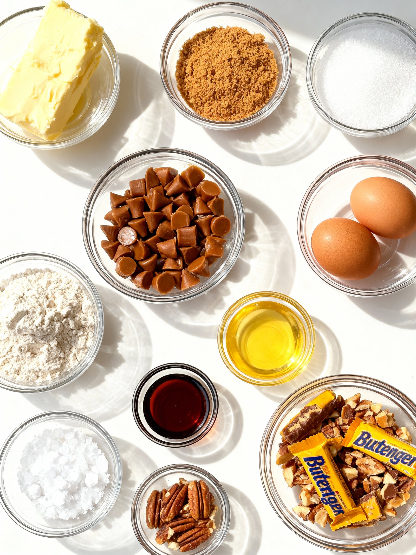 Butterfinger Caramel Crunch Cookies ingredients
