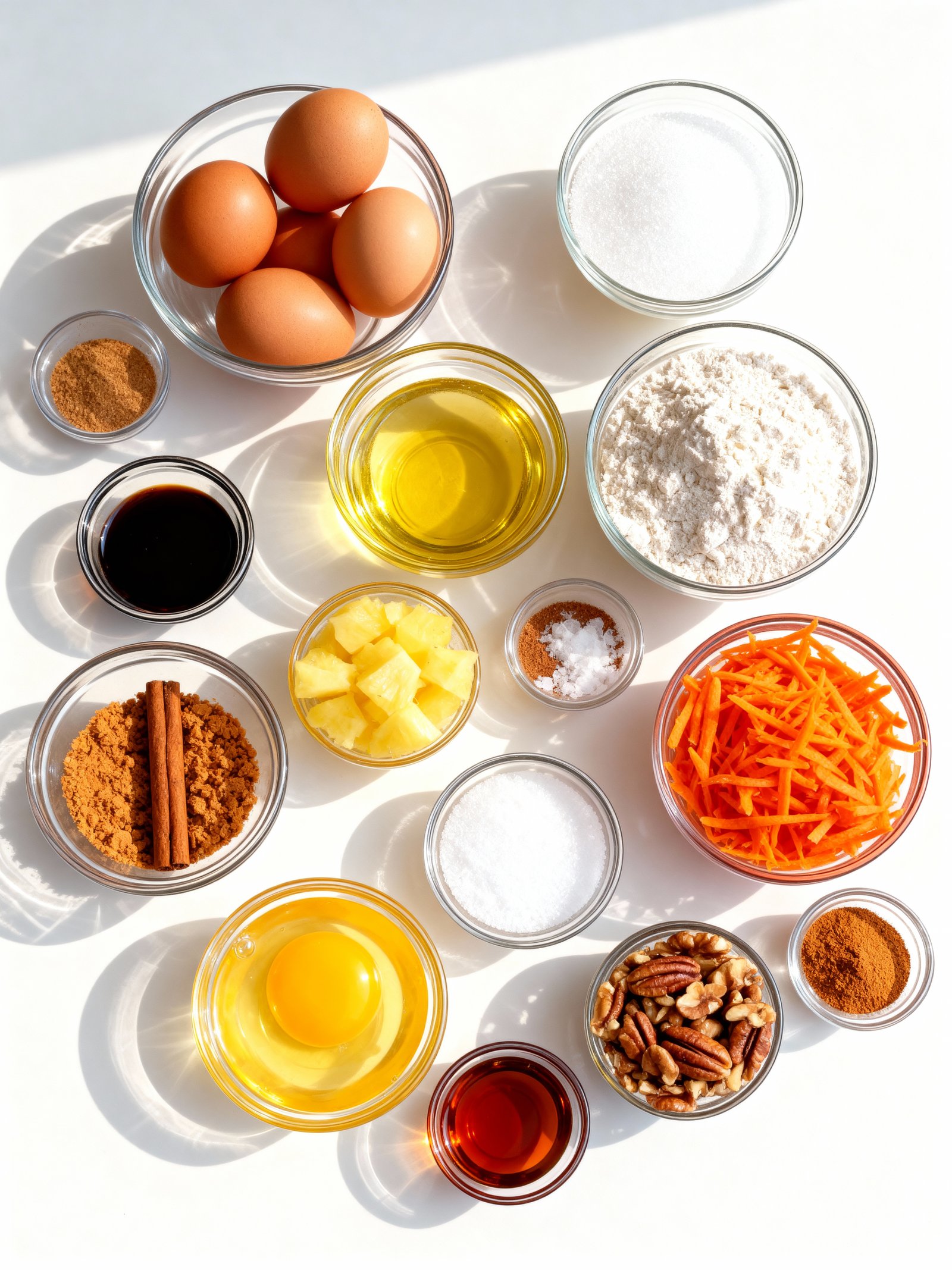 Carrot Cake Bars ingredients