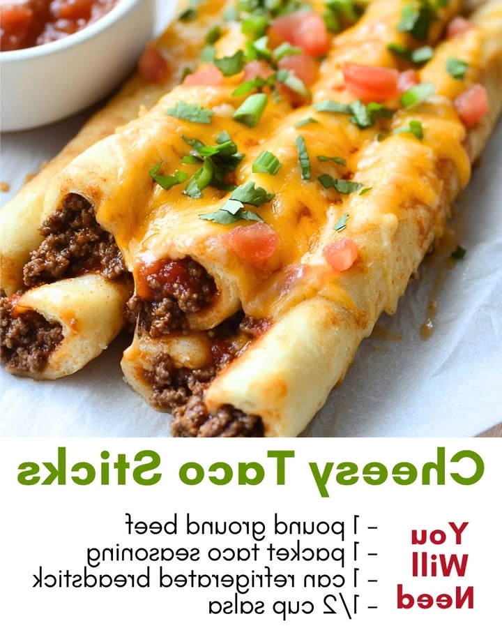 Cheesy Taco Sticks finished