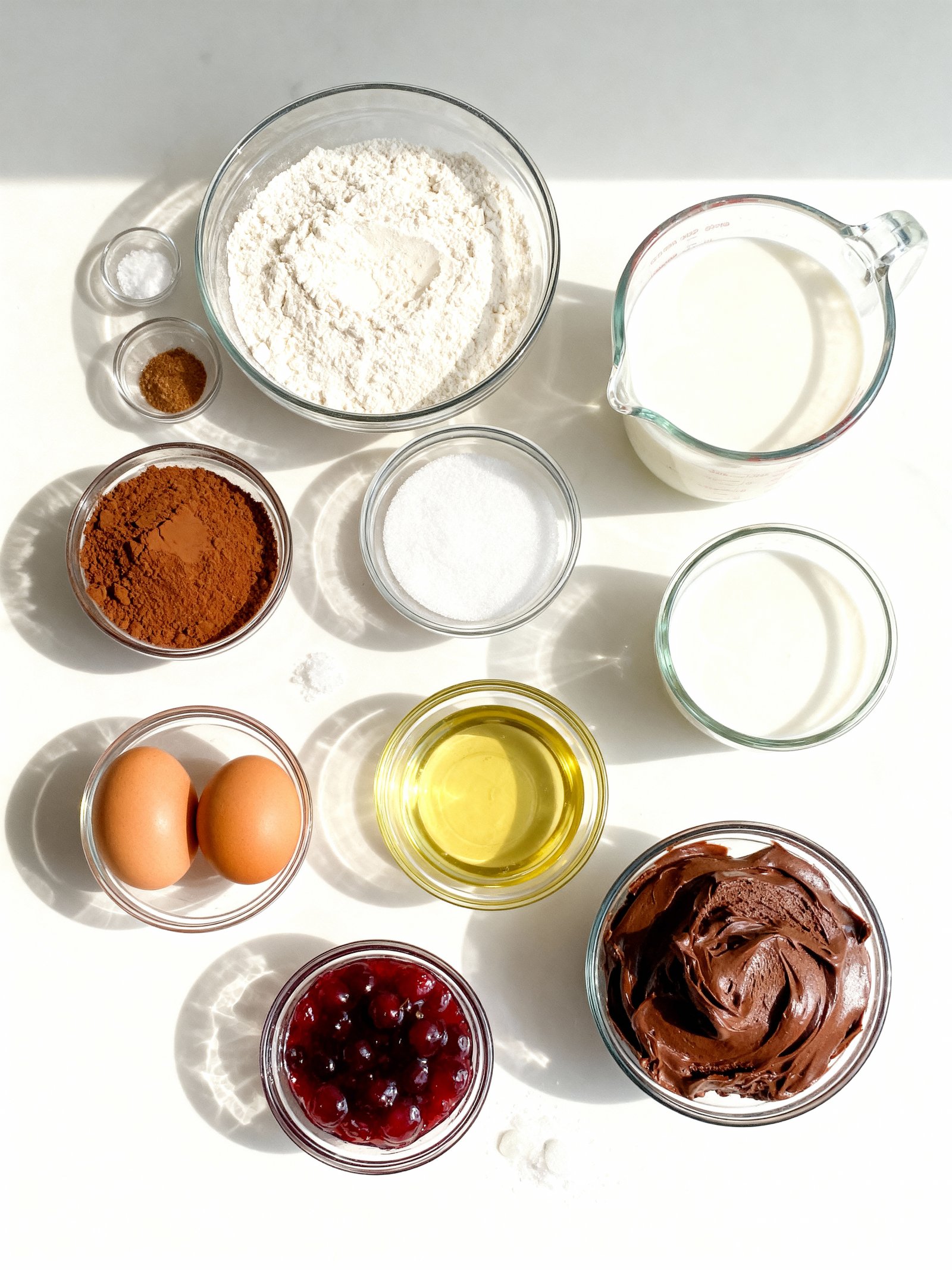 Cherry Chocolate Dream Cake ingredients