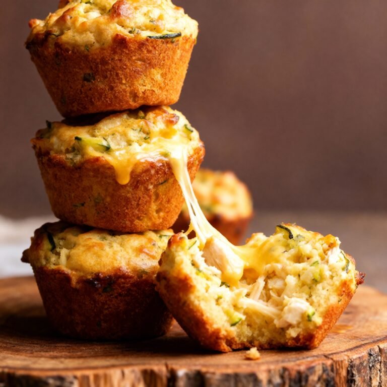 Chicken Cheese and Zucchini Muffins Recipe