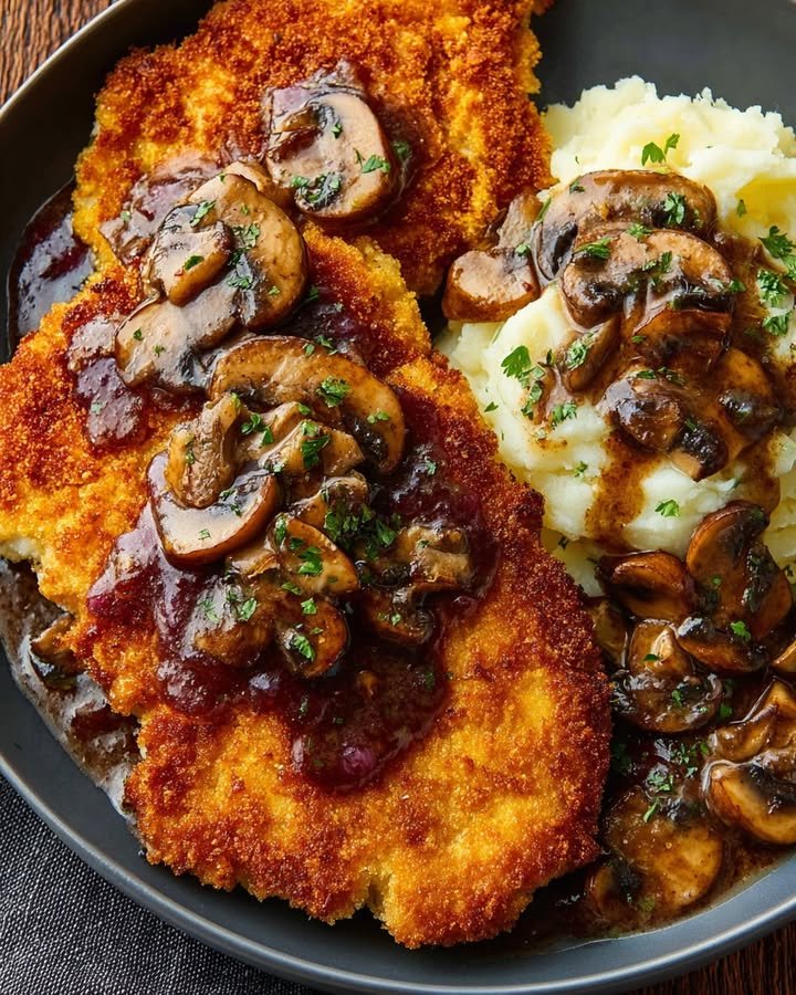 Chicken Schnitzel with Mushroom Gravy ingredients