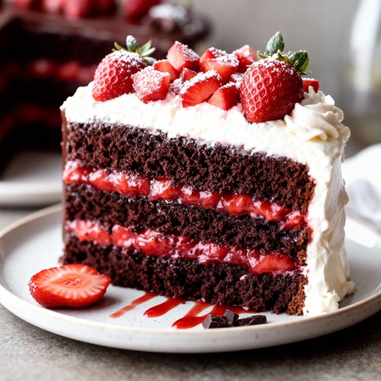 Chocolate Strawberry Cake Recipe