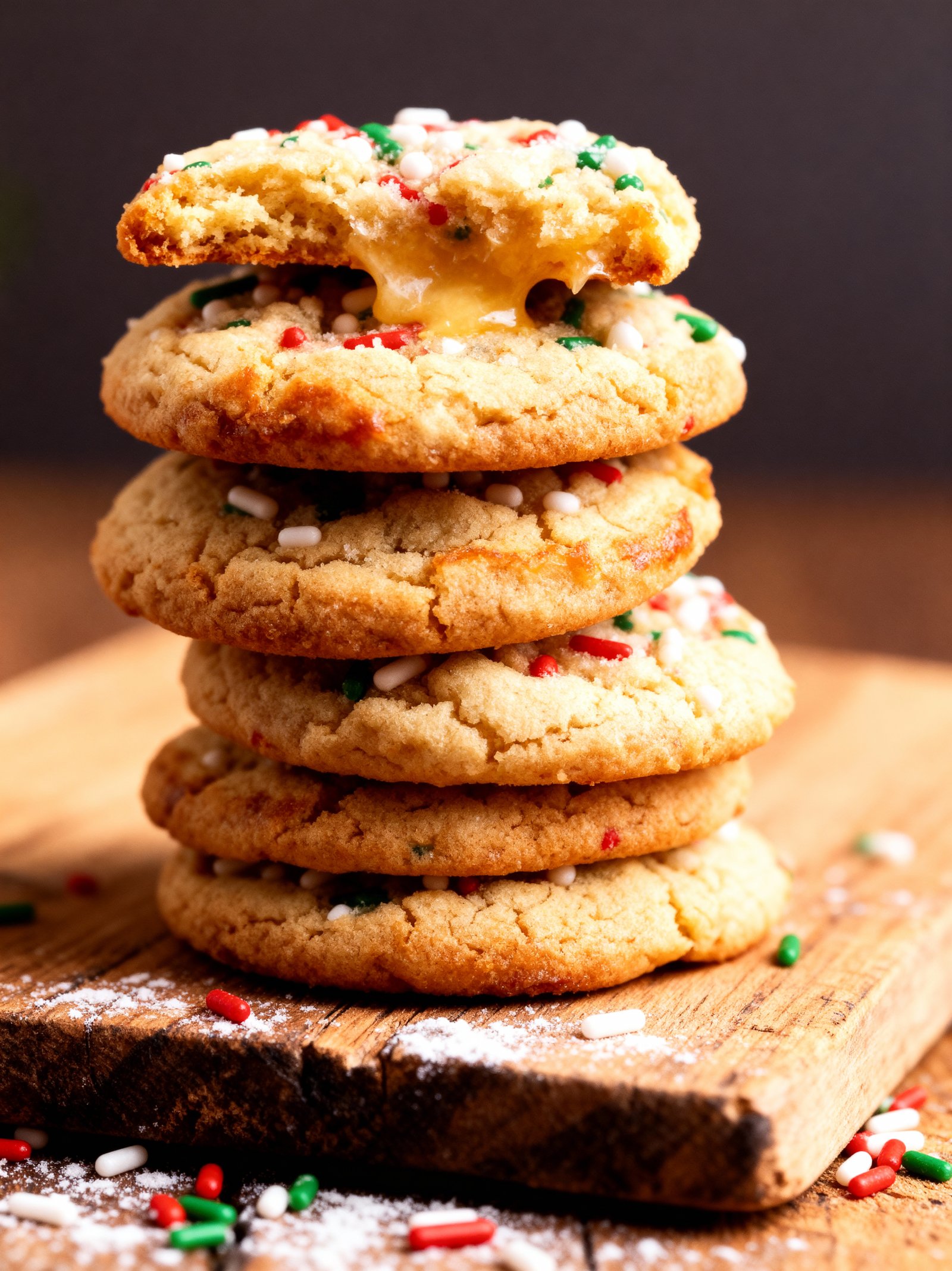 Christmas Gooey Butter Cookies finished