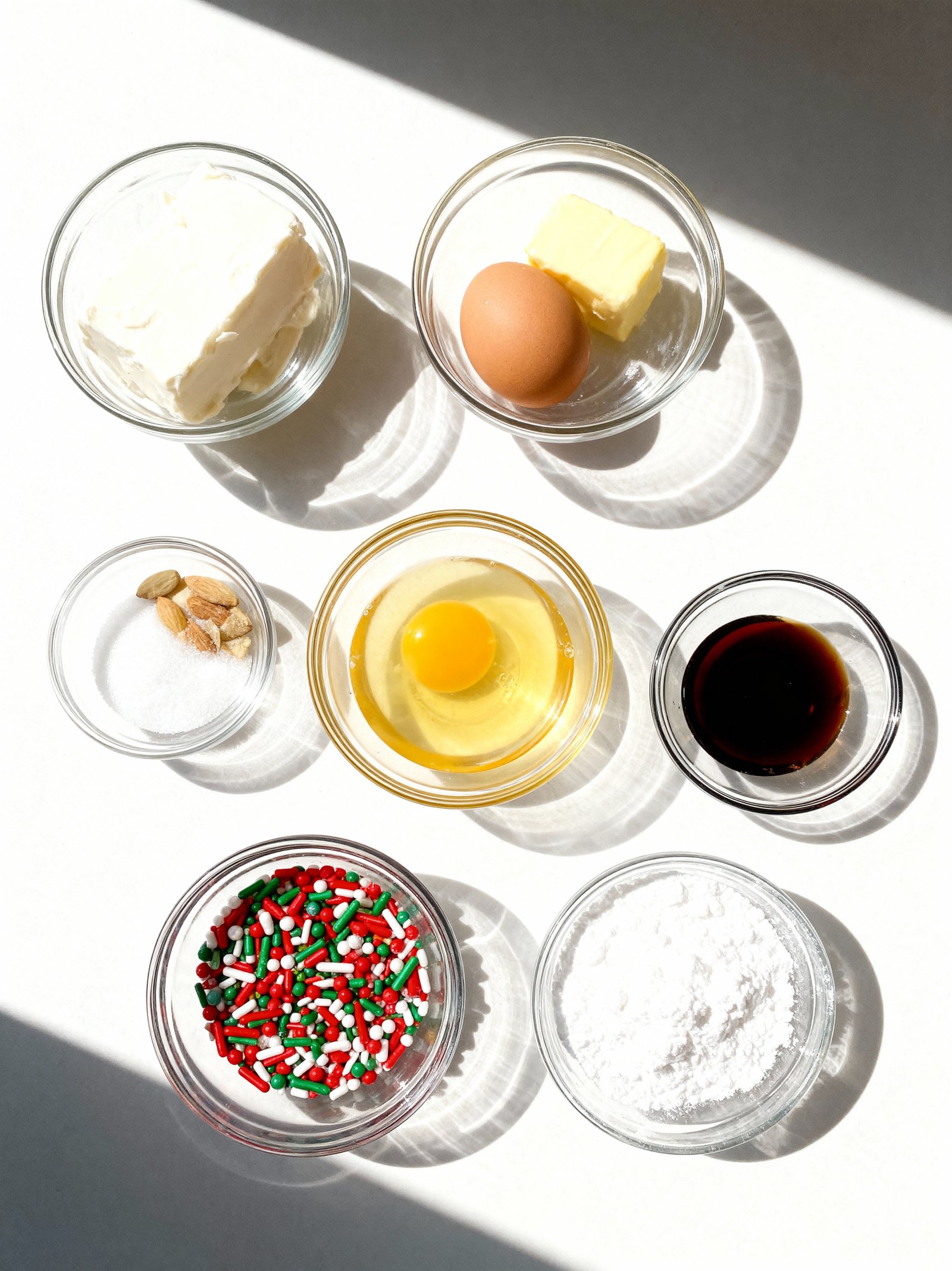 Christmas Gooey Butter Cookies ingredients