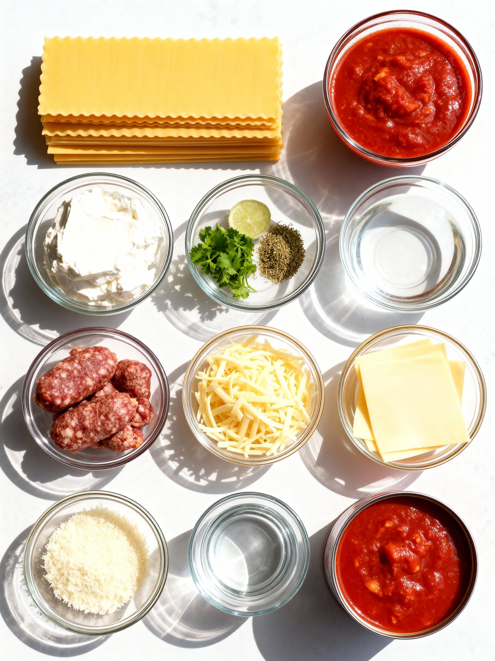 Christmas Lasagna Recipe ingredients