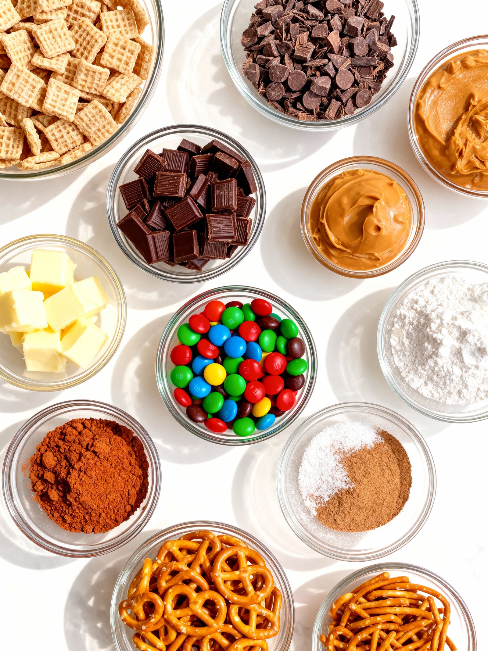 Christmas Puppy Chow ingredients