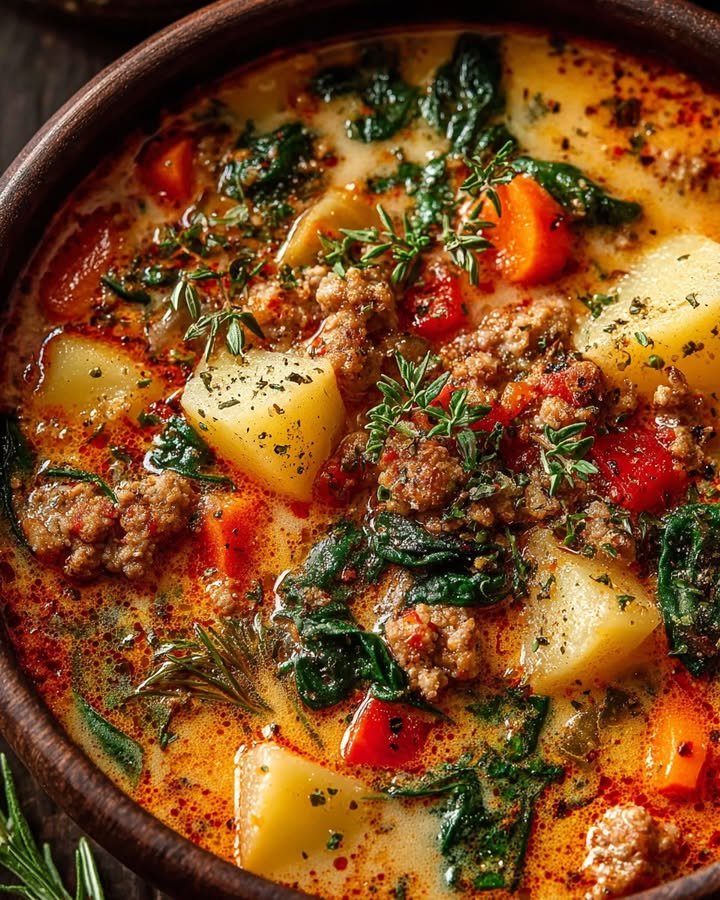 Creamy Italian Sausage & Potato Soup ingredients