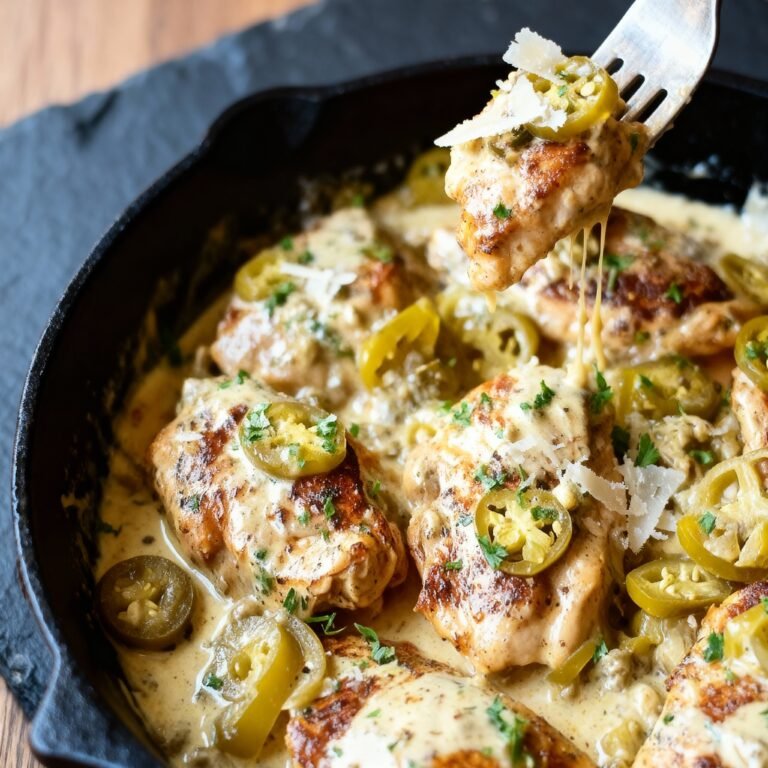 Creamy Pepperoncini Chicken Skillet Recipe