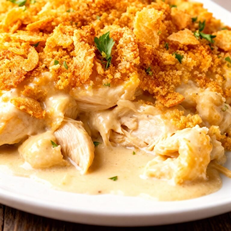 Creamy Ritz Cracker Chicken Casserole Recipe