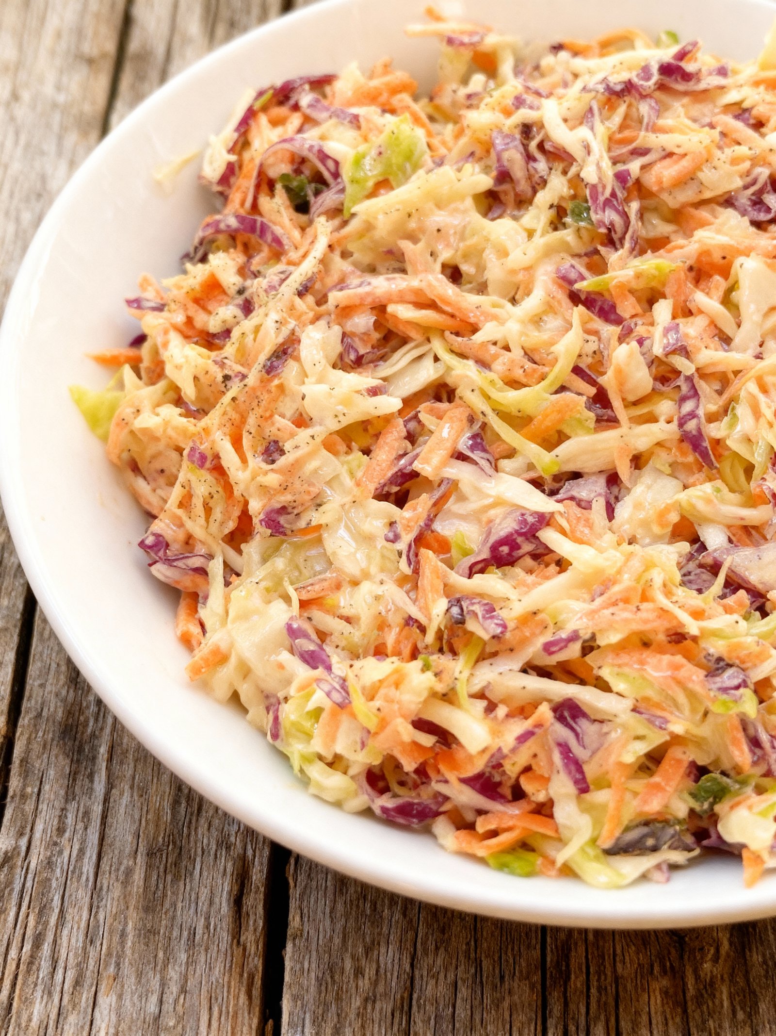 Easy Coleslaw Recipe finished