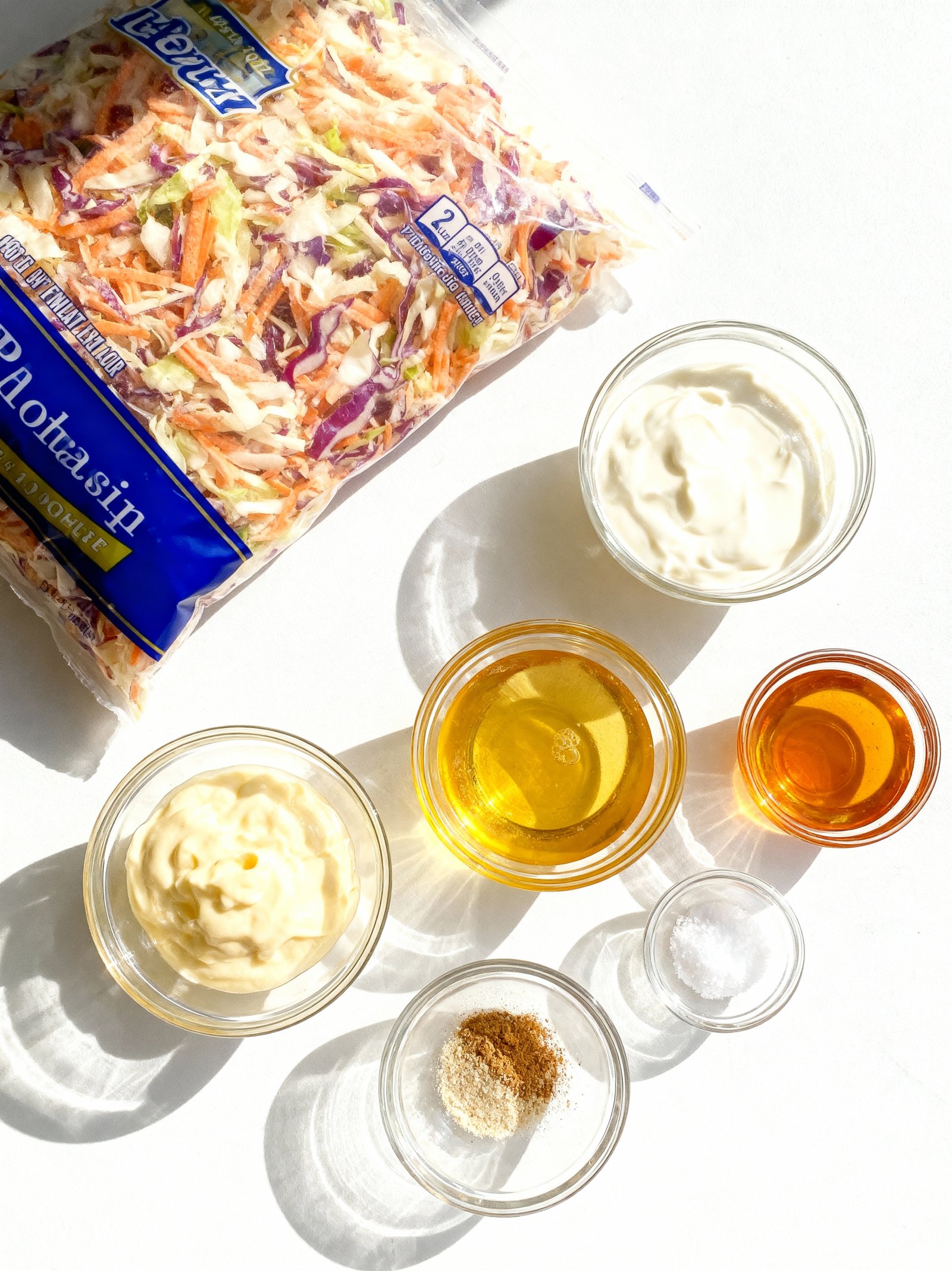 Easy Coleslaw Recipe ingredients