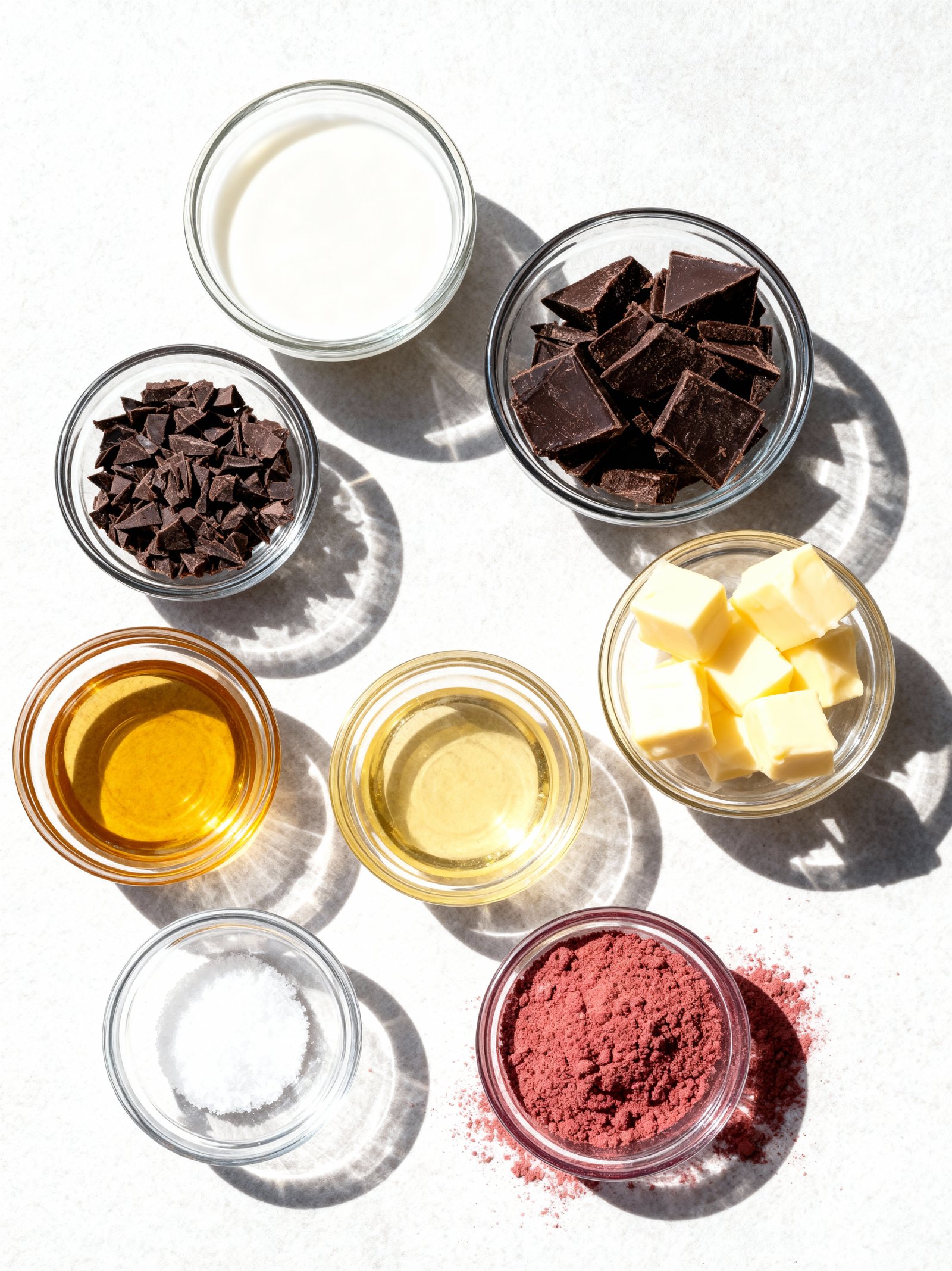 Elegant Raspberry Chocolate Truffles ingredients
