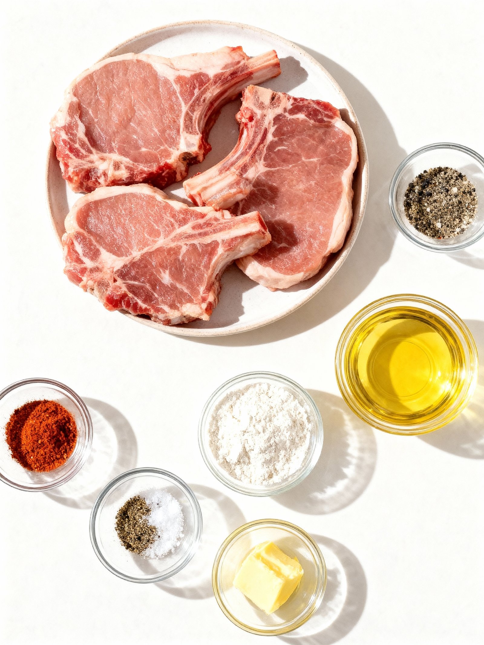 Fried Pork Chops ingredients