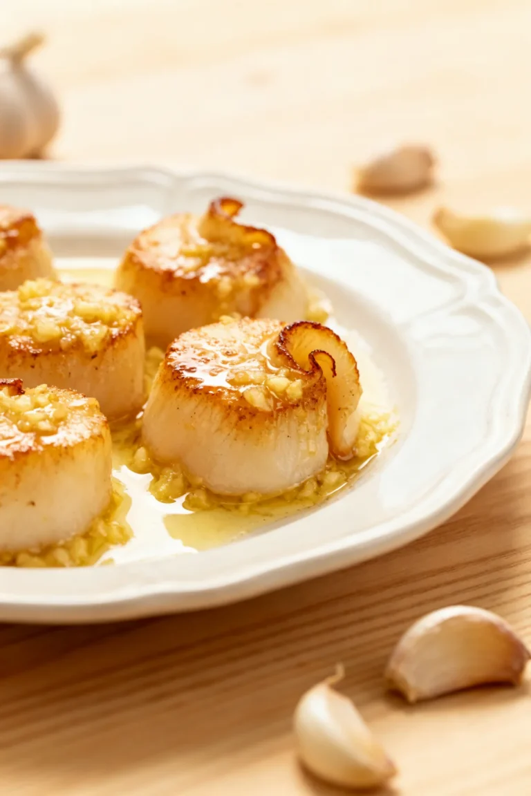 Garlic Butter Oven Baked Scallops
