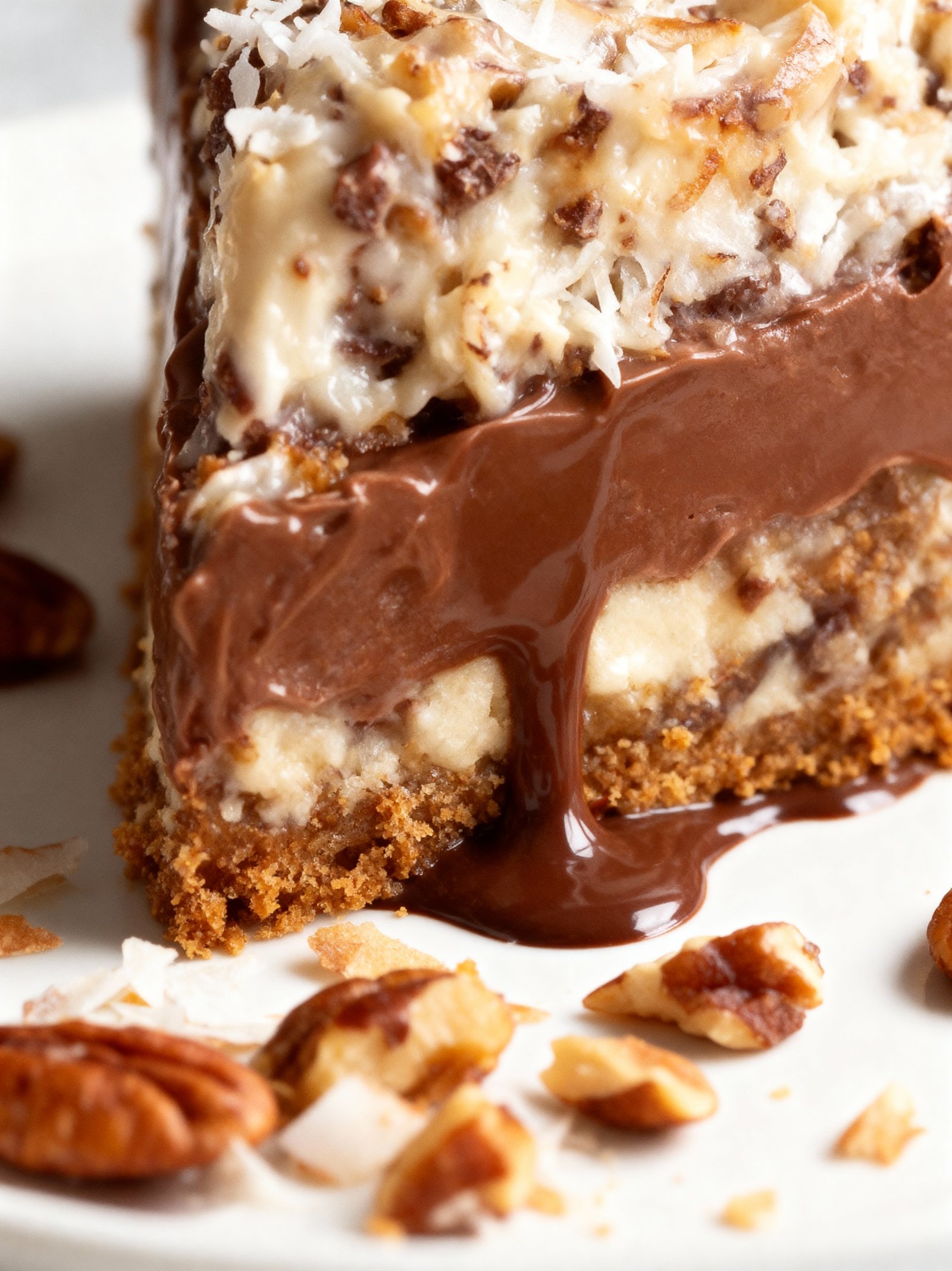 German Chocolate Pie finished