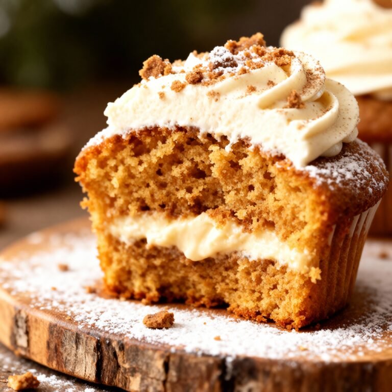 Gingerbread Cupcakes with Cinnamon Cream Cheese Frosting Recipe