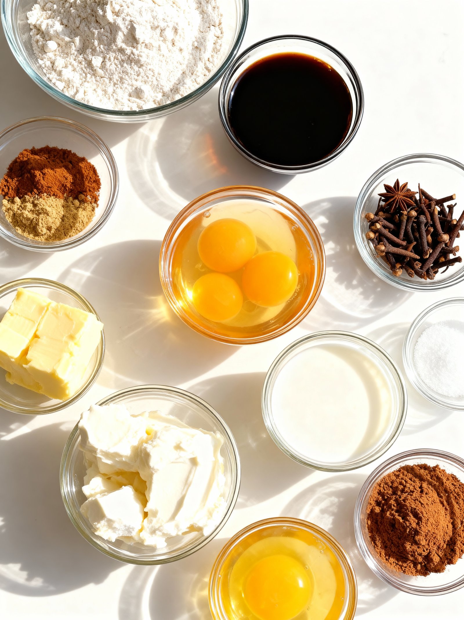 Gingerbread Cupcakes with Cinnamon Frosting ingredients