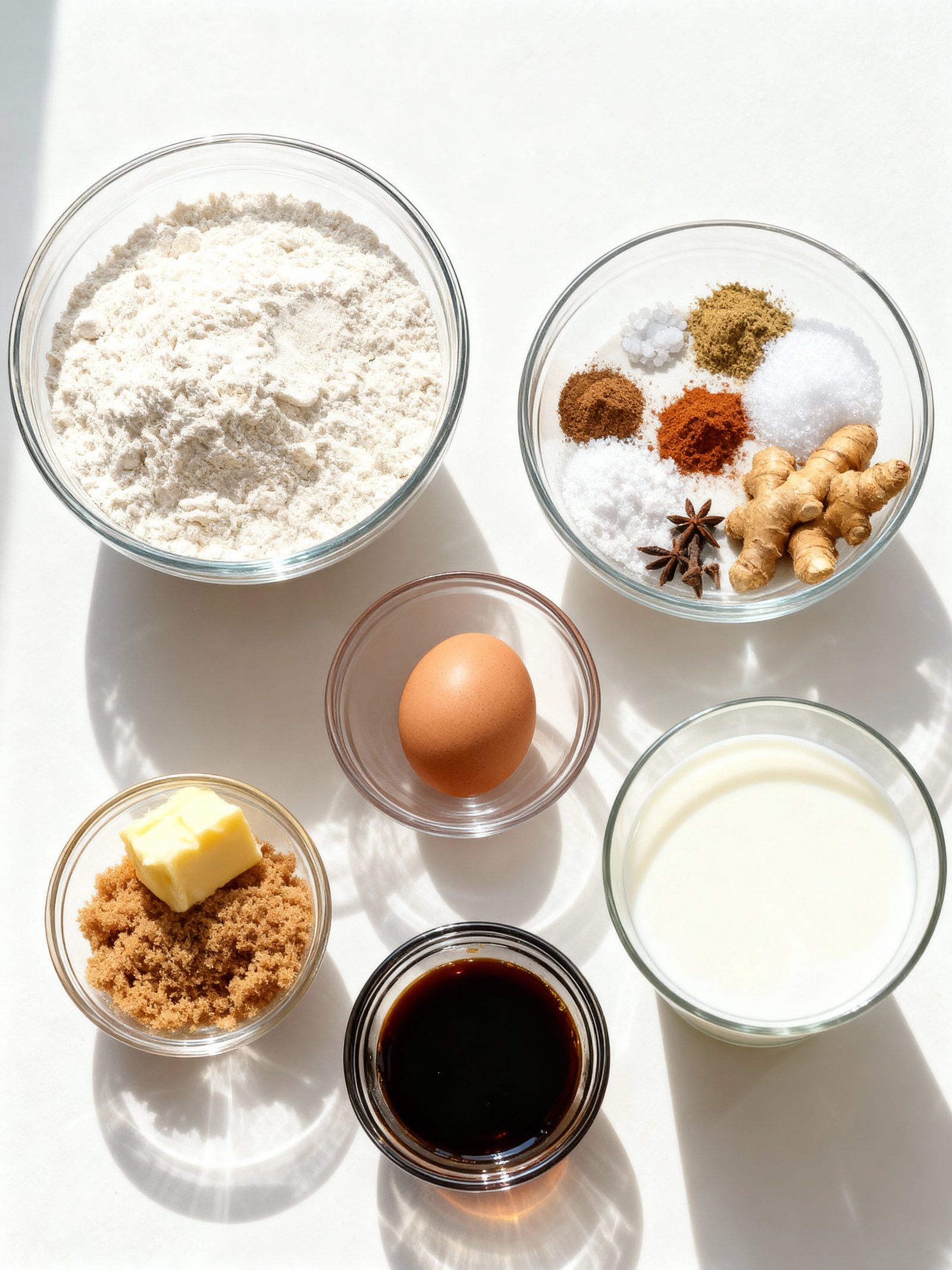 Gingerbread Loaf ingredients
