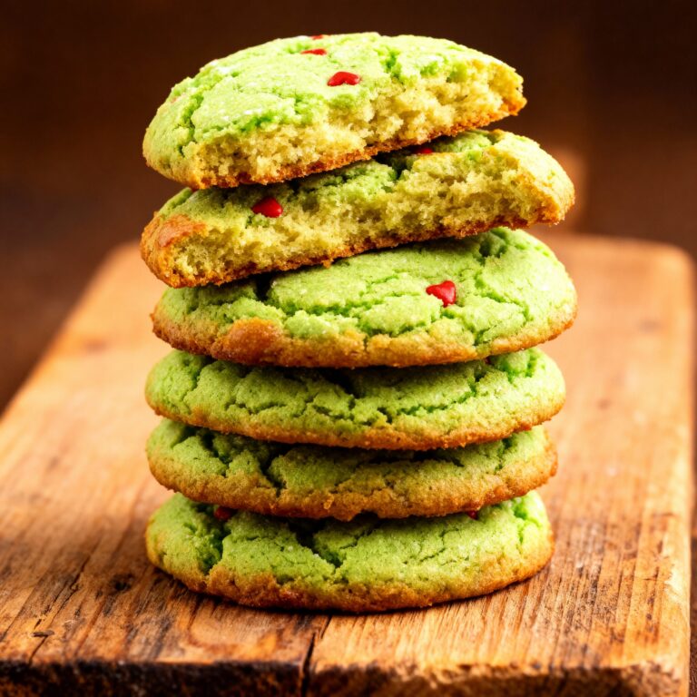 Grinch Cookies with Cake Mix Recipe