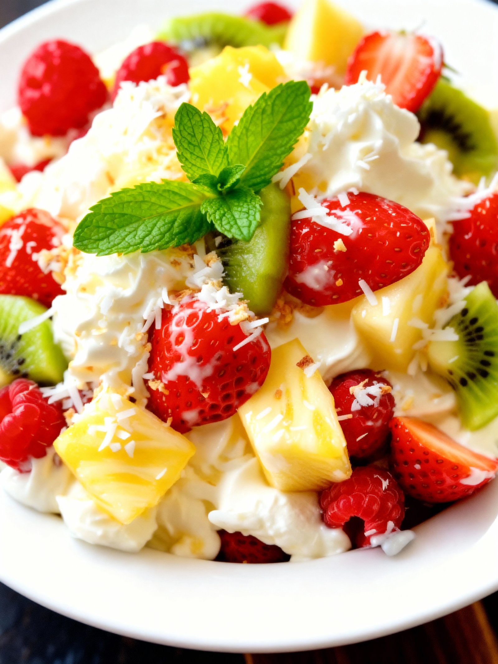 Hawaiian Cheesecake Salad finished