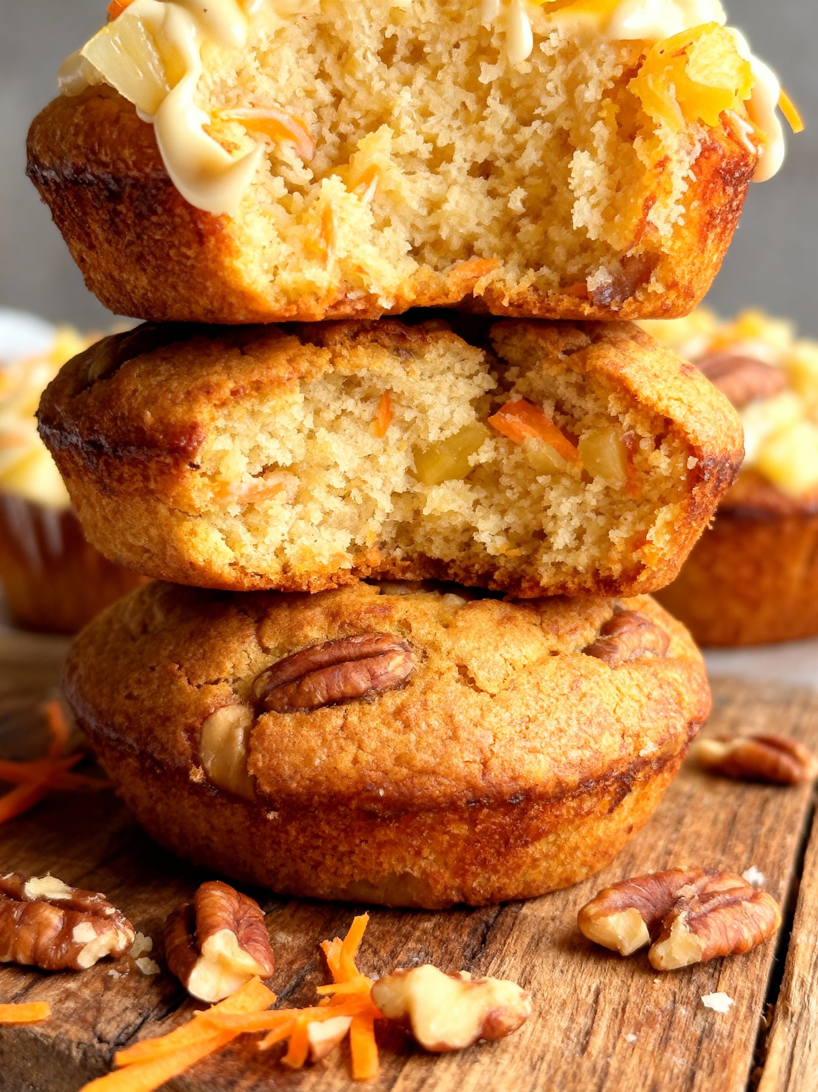 Hawaiian Pineapple Carrot Muffins finished