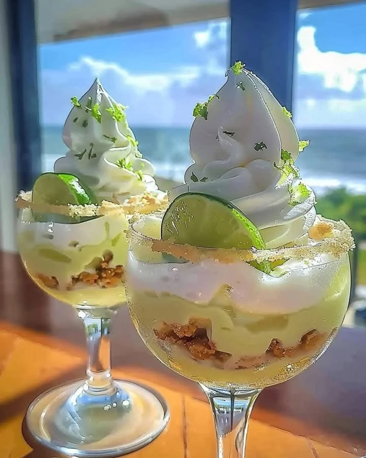 Key Lime Pie Cheesecake Piña Colada finished