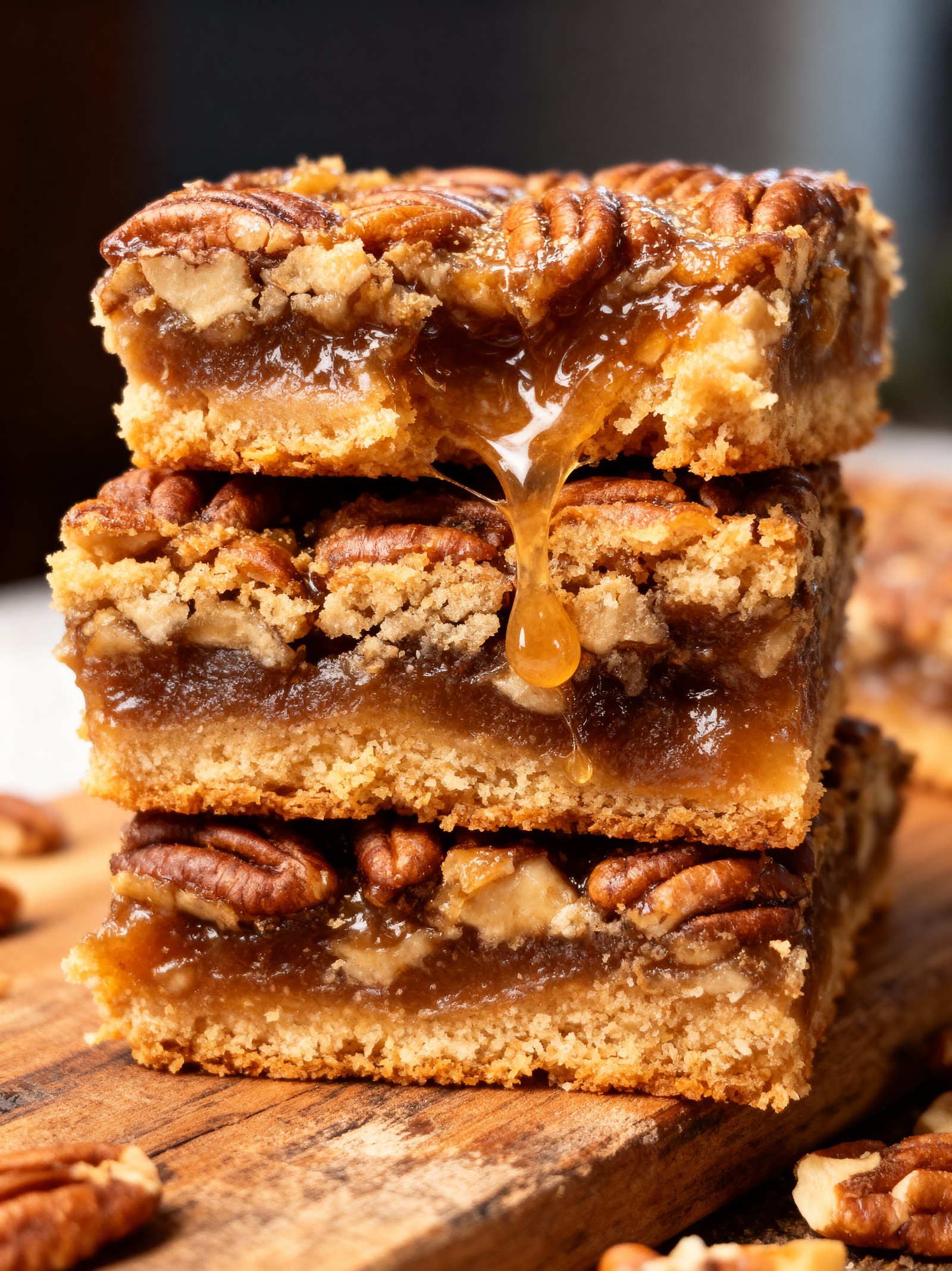 Lazy Girl Pecan Pie Bars finished
