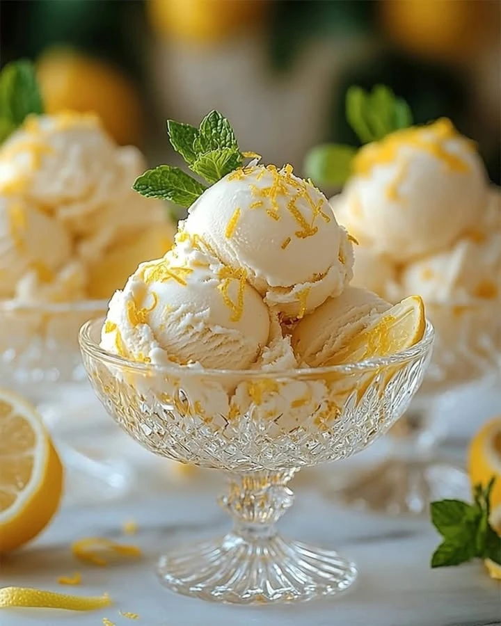 Lemon Cheesecake Ice Cream finished