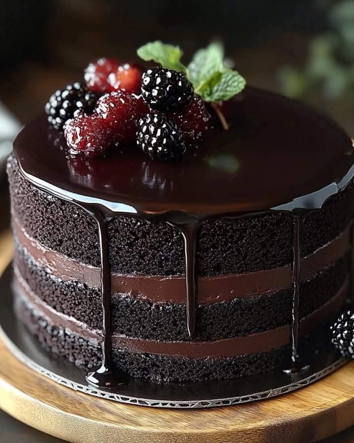Luxurious Black Velvet Cake ingredients