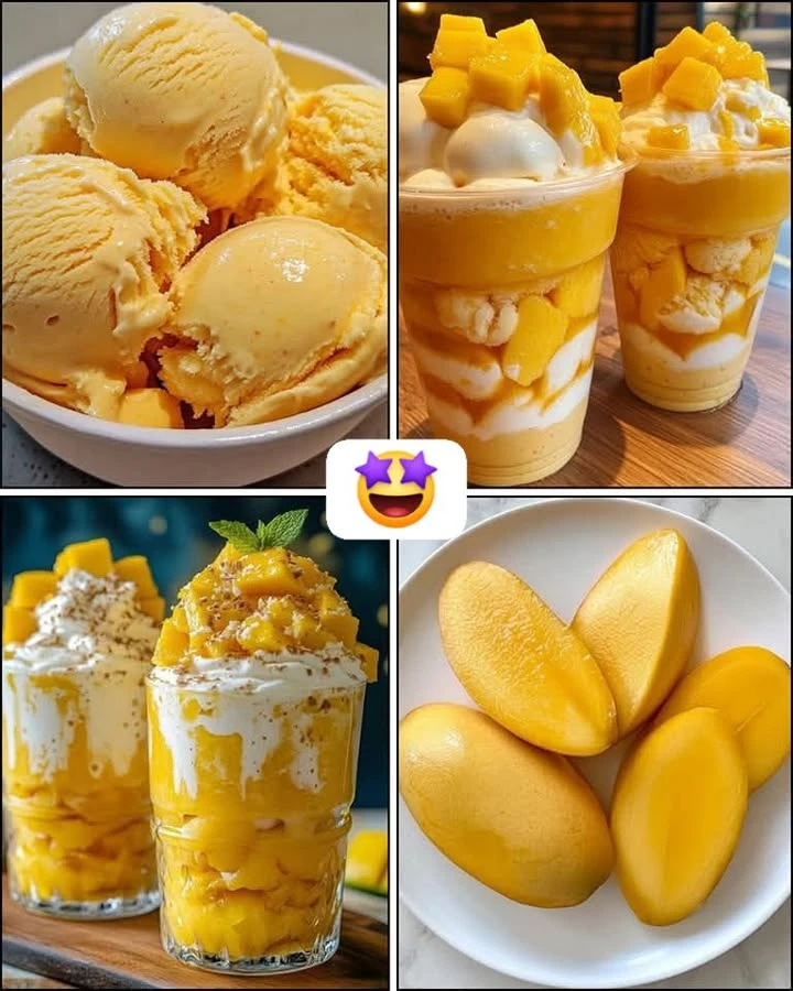 Mango dessert finished