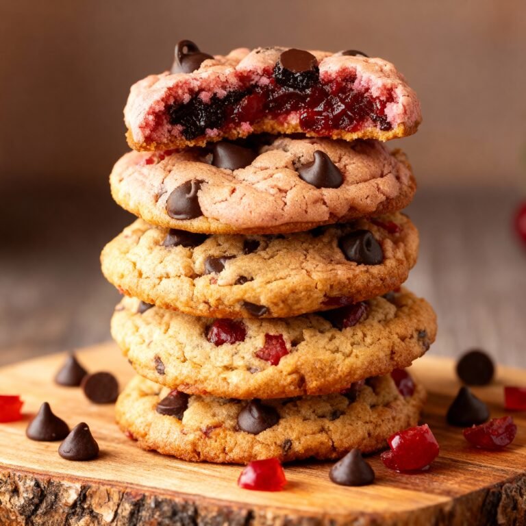 Maraschino Cherry Chocolate Chip Cookies Recipe
